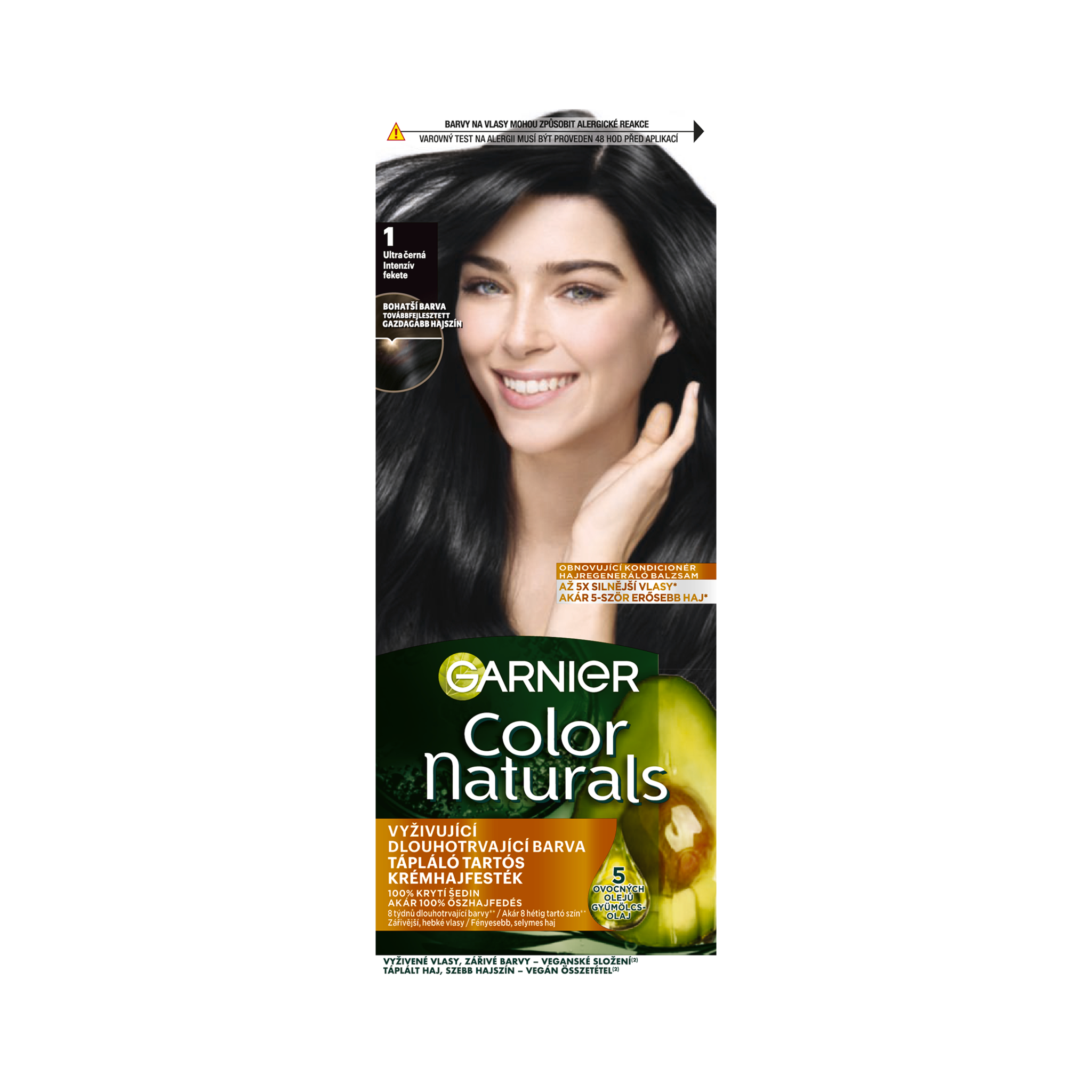 Barva na vlasy Color Naturals 1 ultra černá