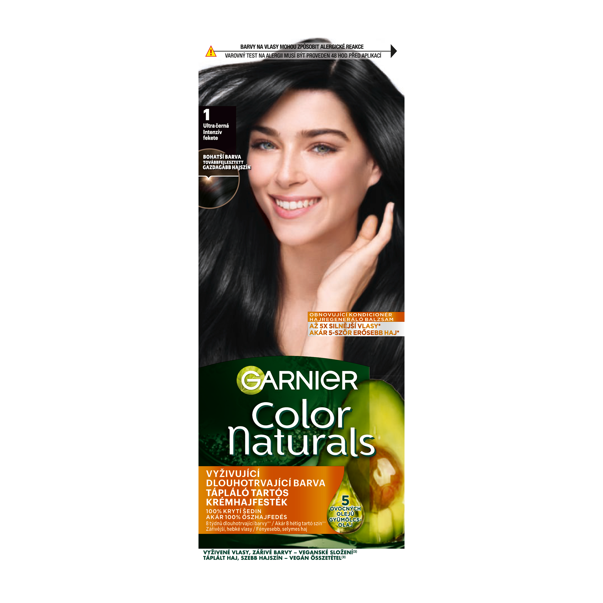 Barva na vlasy Color Naturals 1 ultra černá