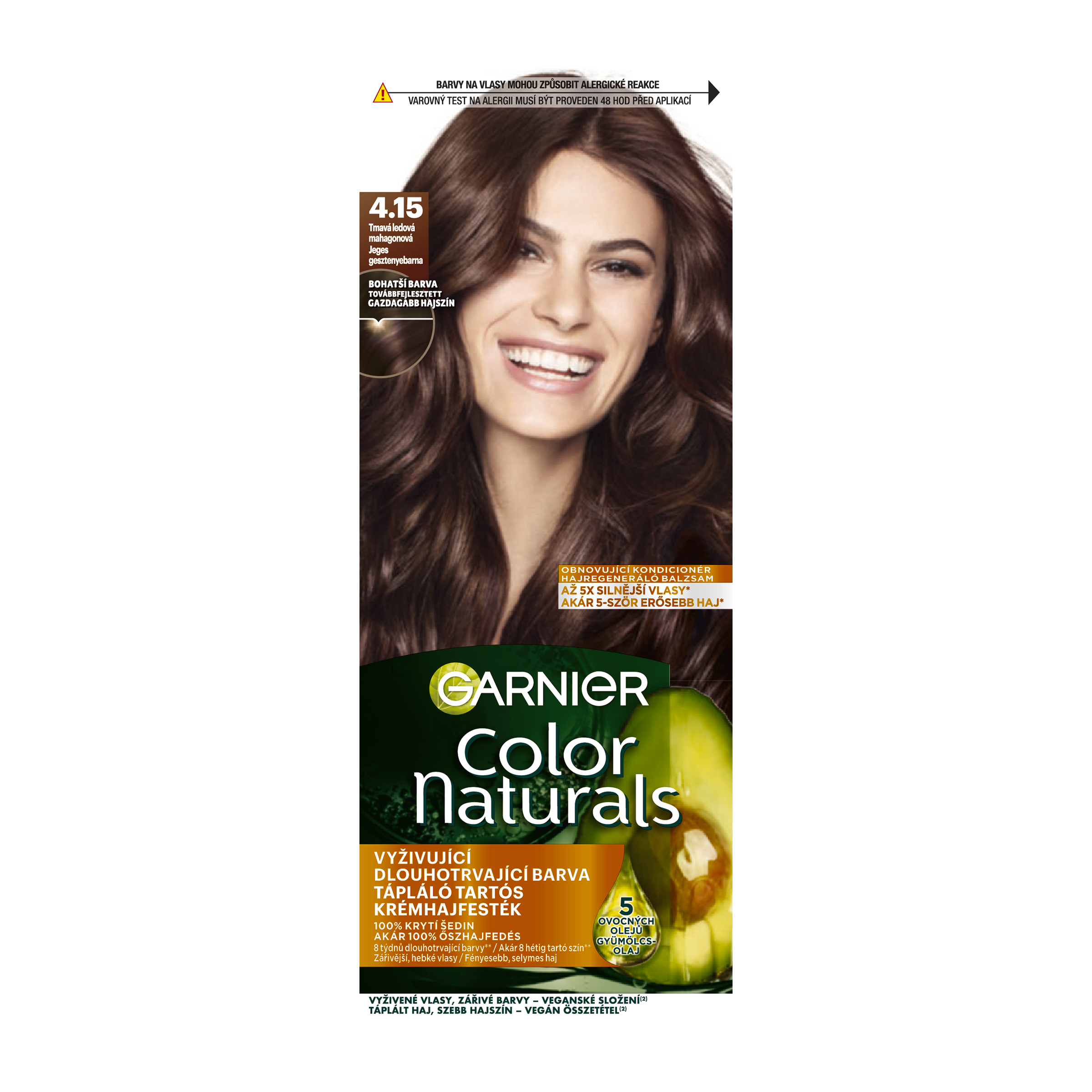 Barva na vlasy Color Naturals 4.15 tmavá ledová mahagonová