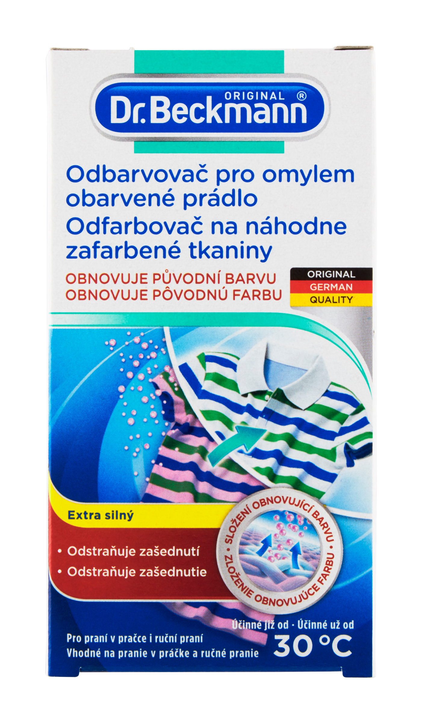 Odbarvovač pro omylem obarvené prádlo