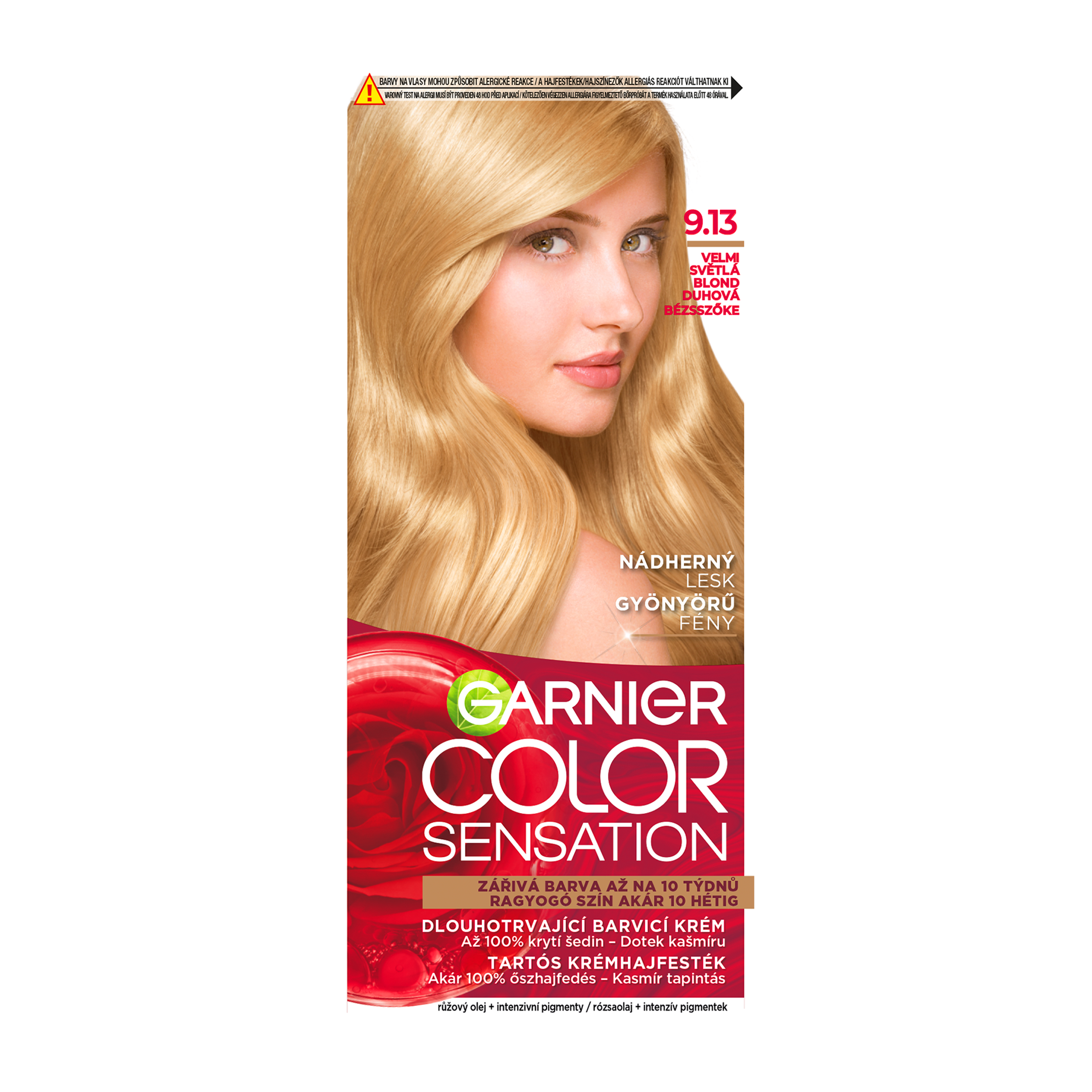 Barva na vlasy Color Sensation 9.13 velmi světlá blond