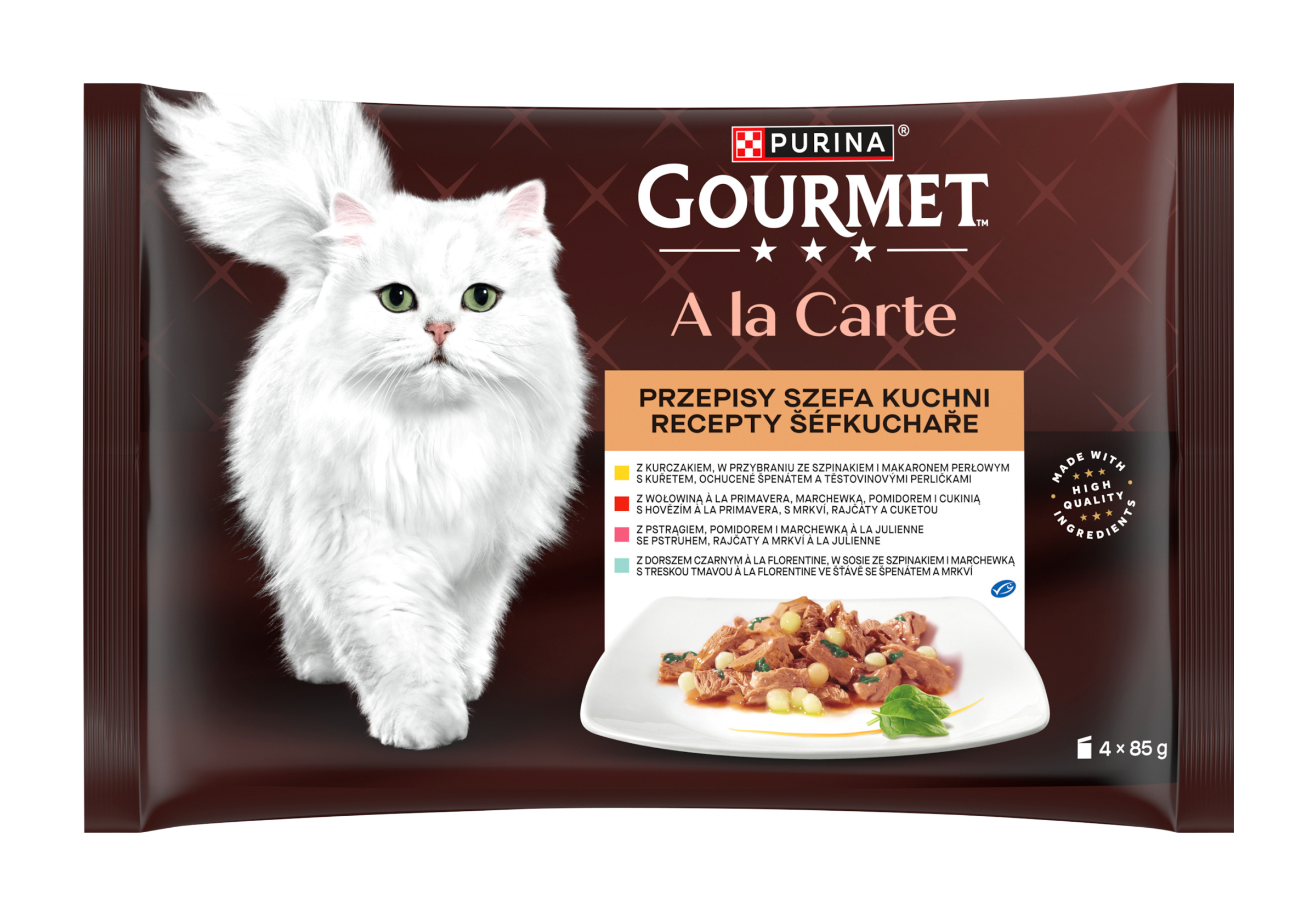 Kapsičky pro kočky A la Carte 4x 85 g