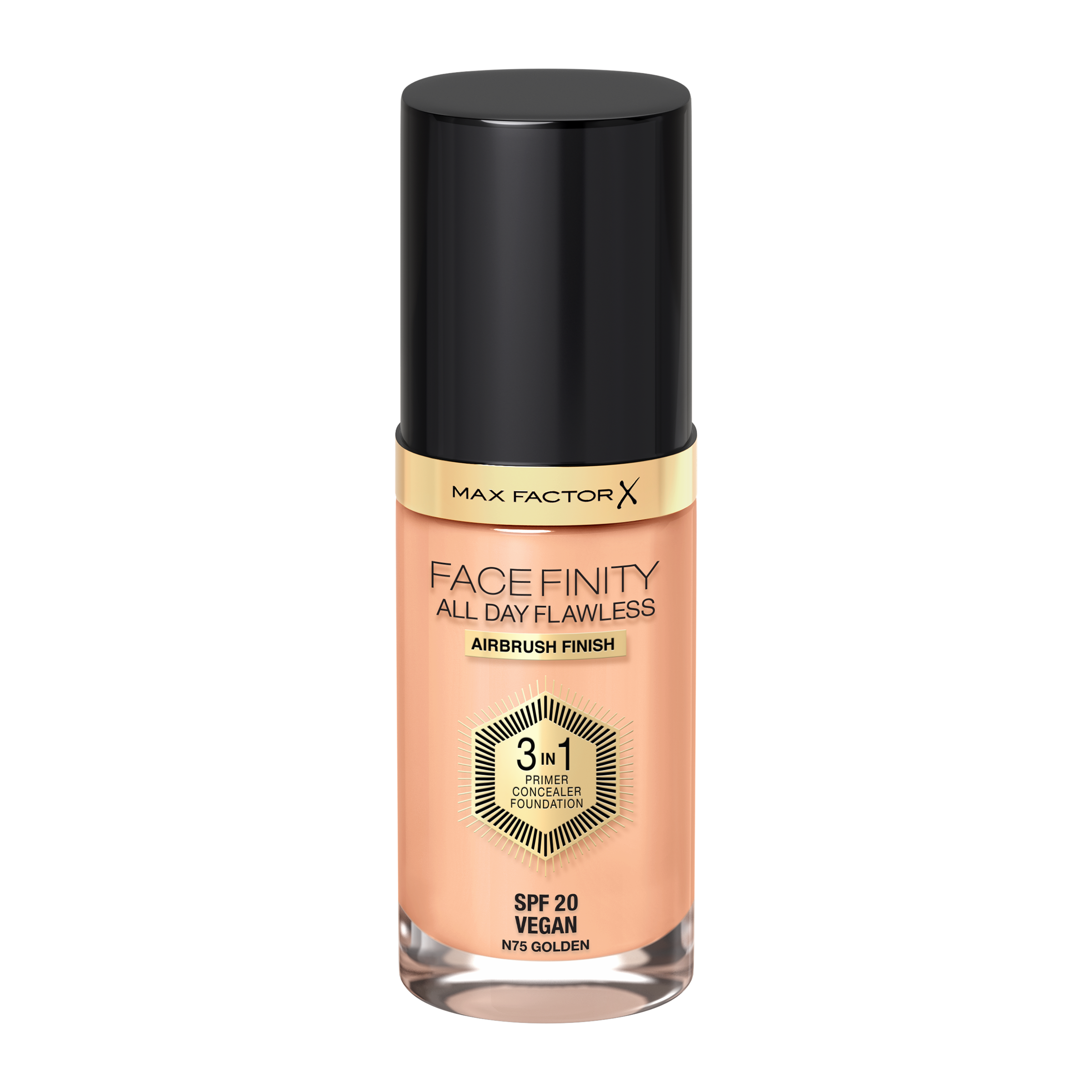 Make-up 3v1 Facefinity All Day Flawless 075 golden