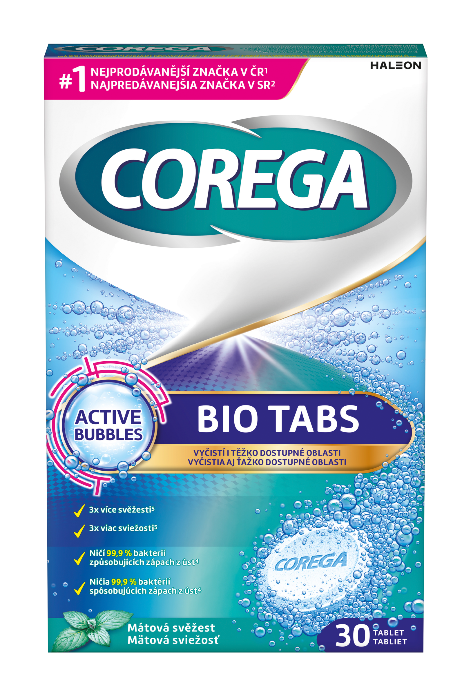 Čistící tablety na zubní náhrady Bio Tabs 