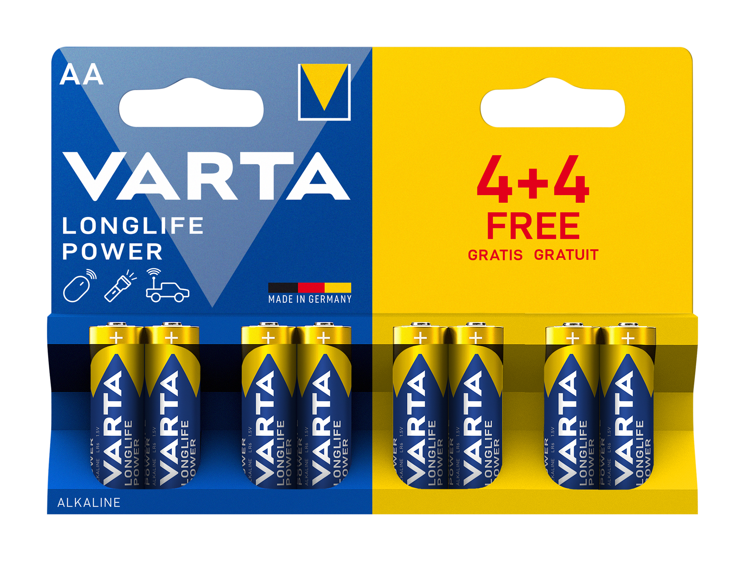 Alkalické baterie Longlife Power AA