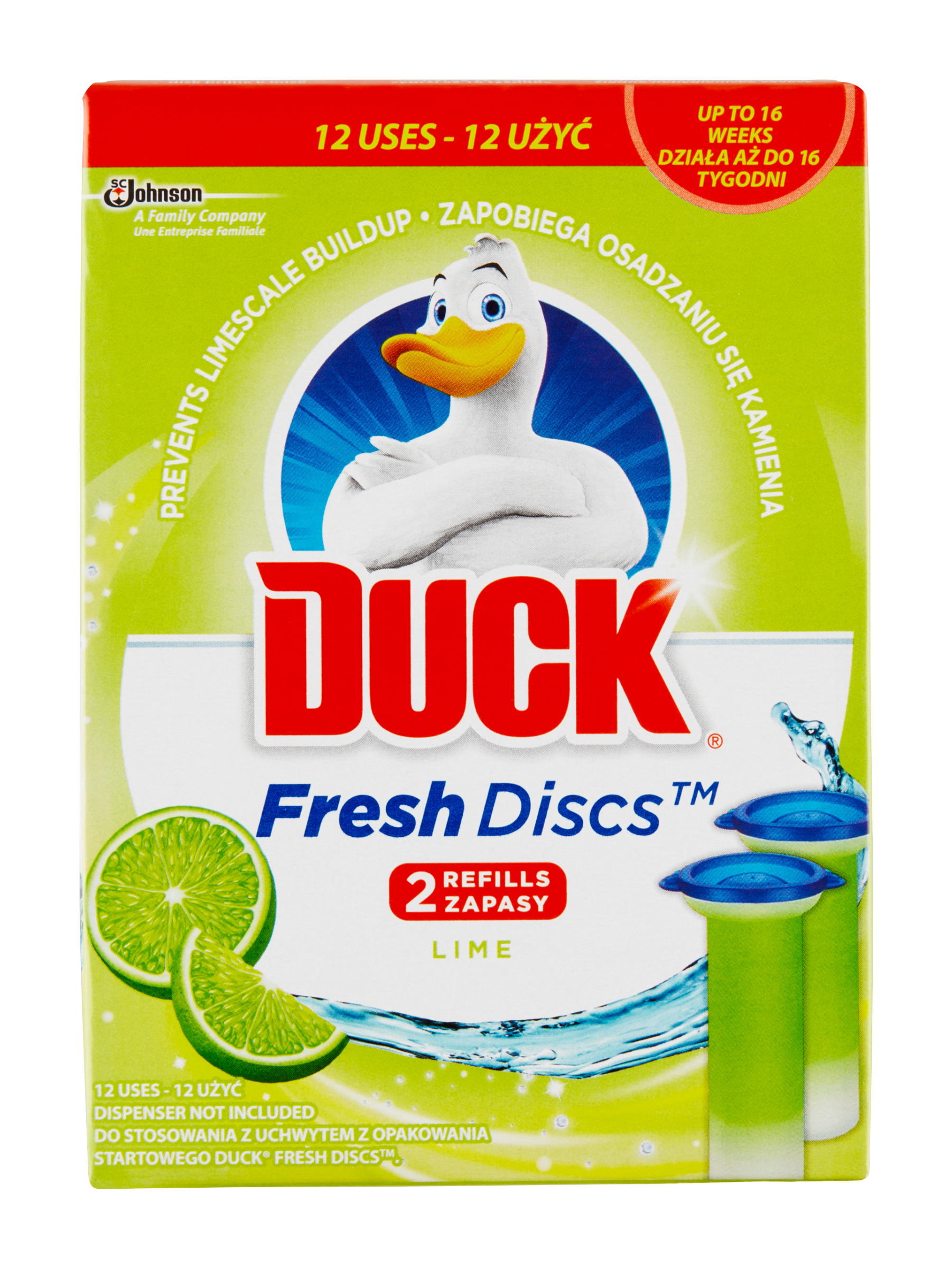 Čistič WC Fresh Discs Limetka 2x 36 ml