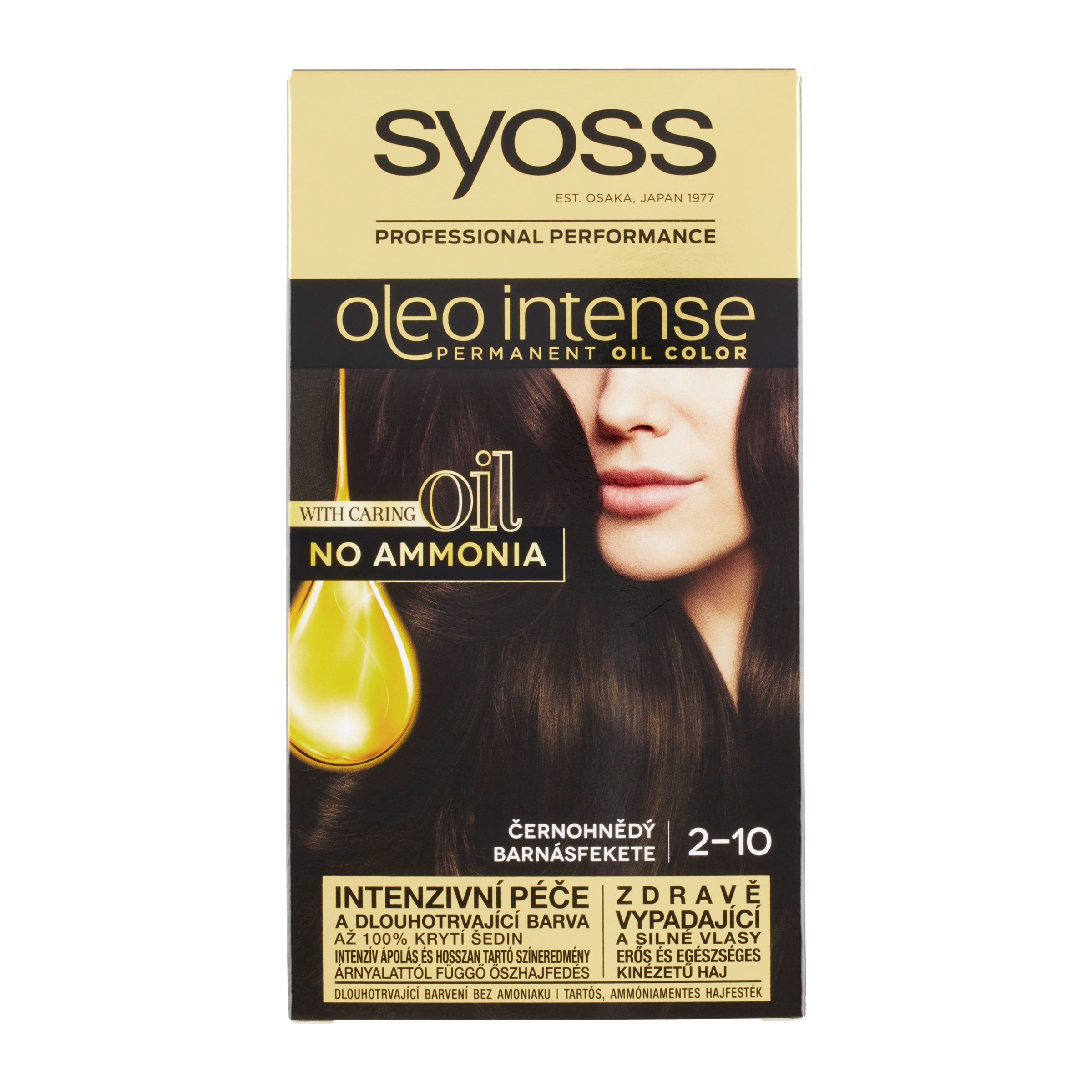 Barva na vlasy Oleo Intense 2-10 černohnědá