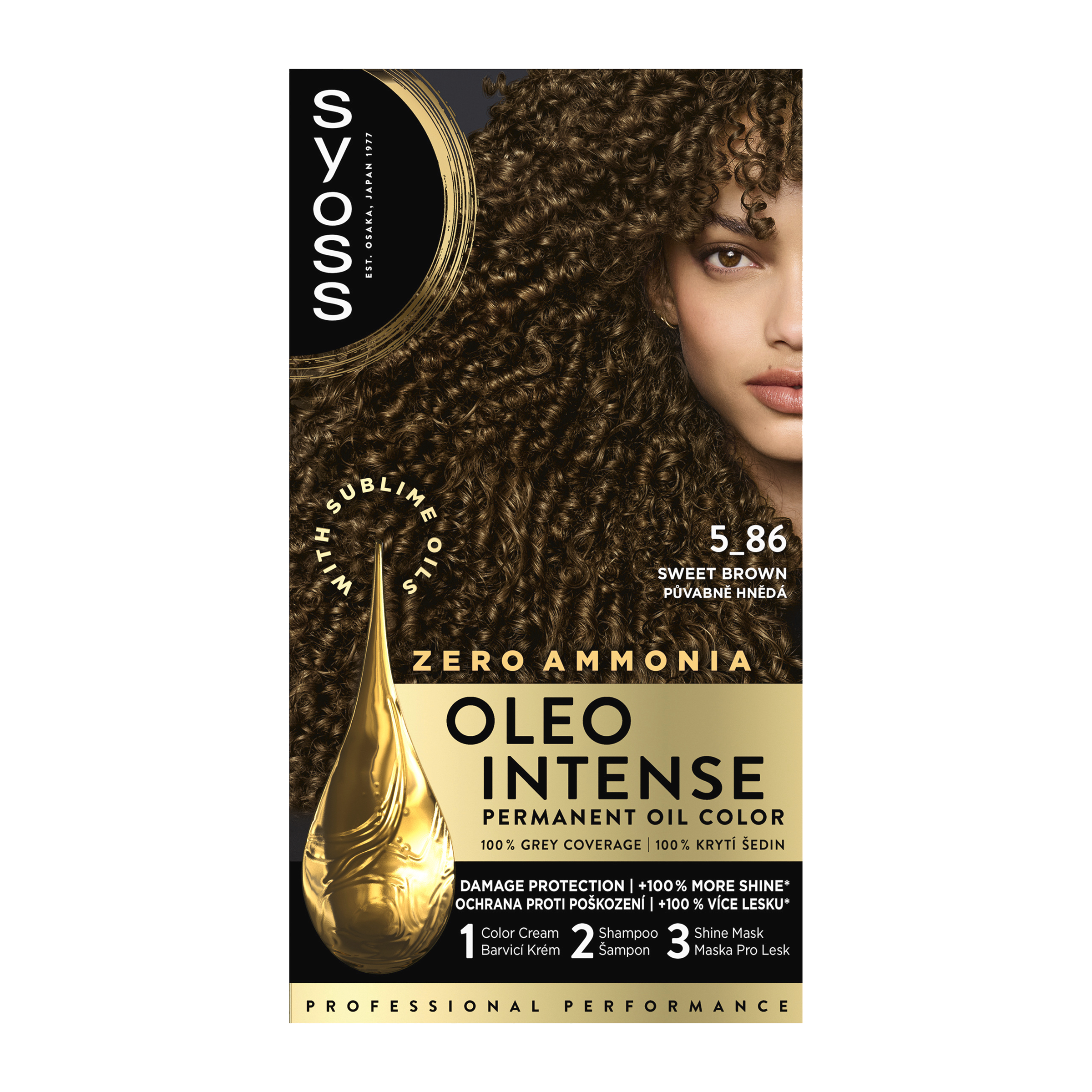 Barva na vlasy Oleo Intense 5-86 půvabně hnědá