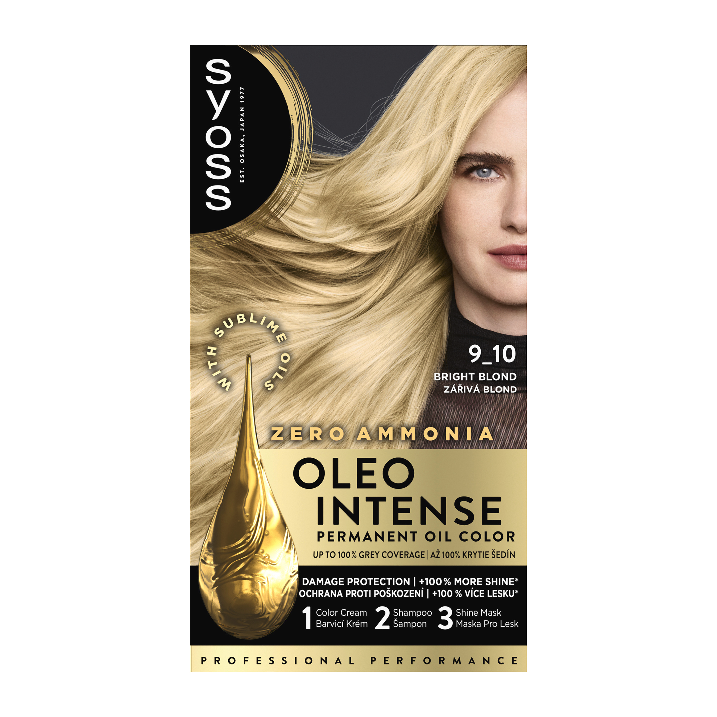 Barva na vlasy Oleo Intense 9-10 zářivě plavá