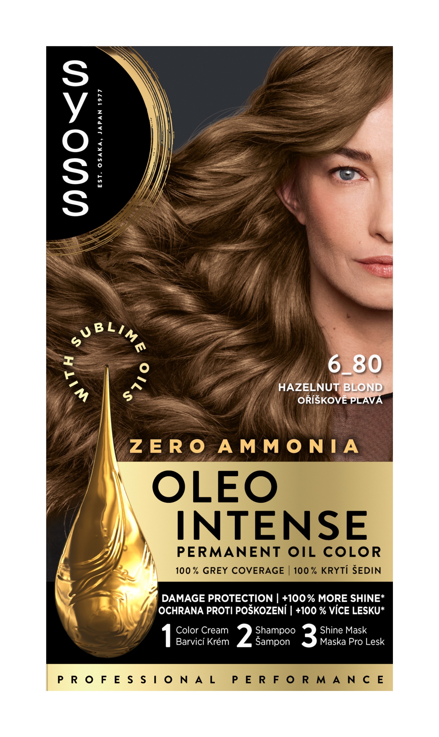 Barva na vlasy Oleo Intense 6-80 oříškově plavá