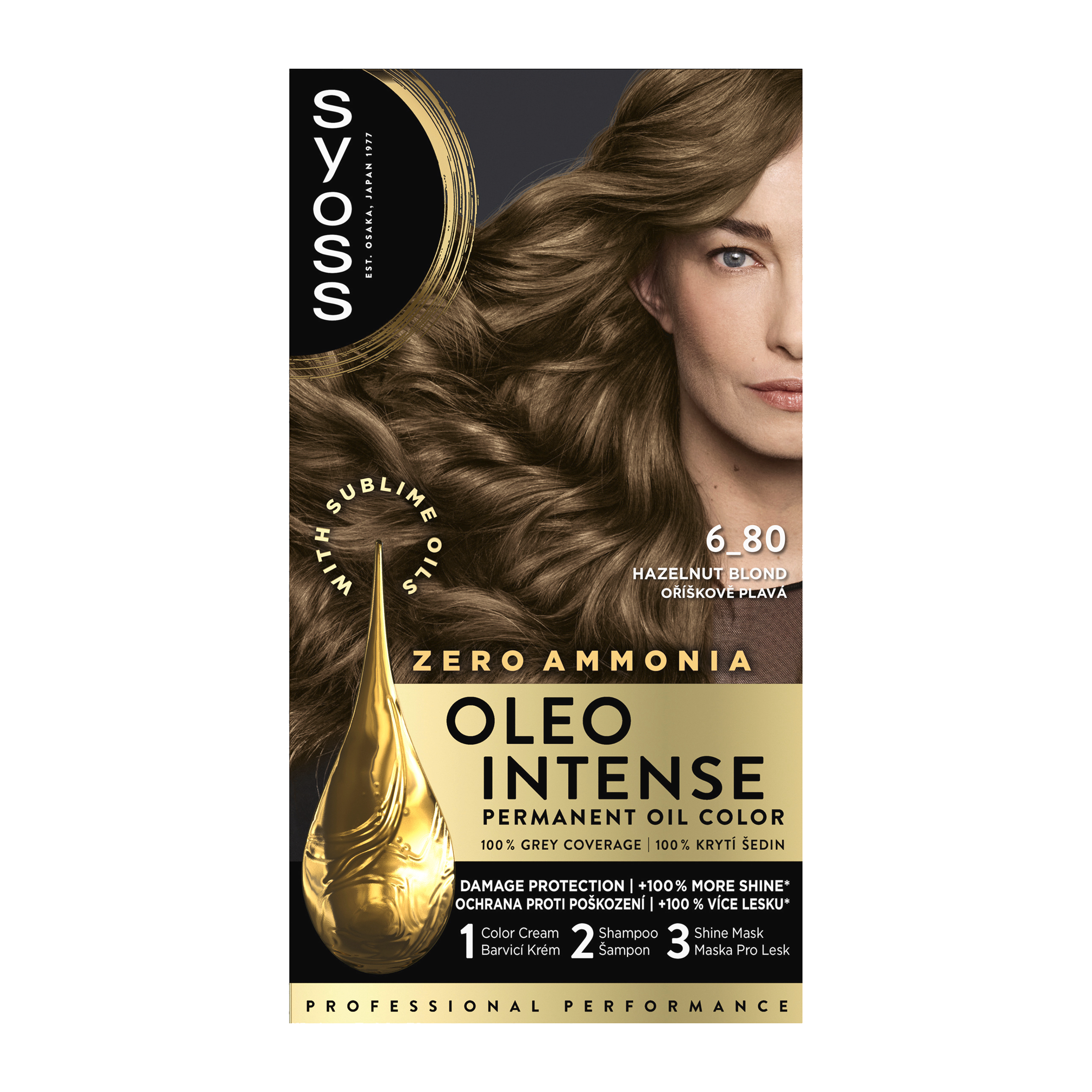 Barva na vlasy Oleo Intense 6-80 oříškově plavá