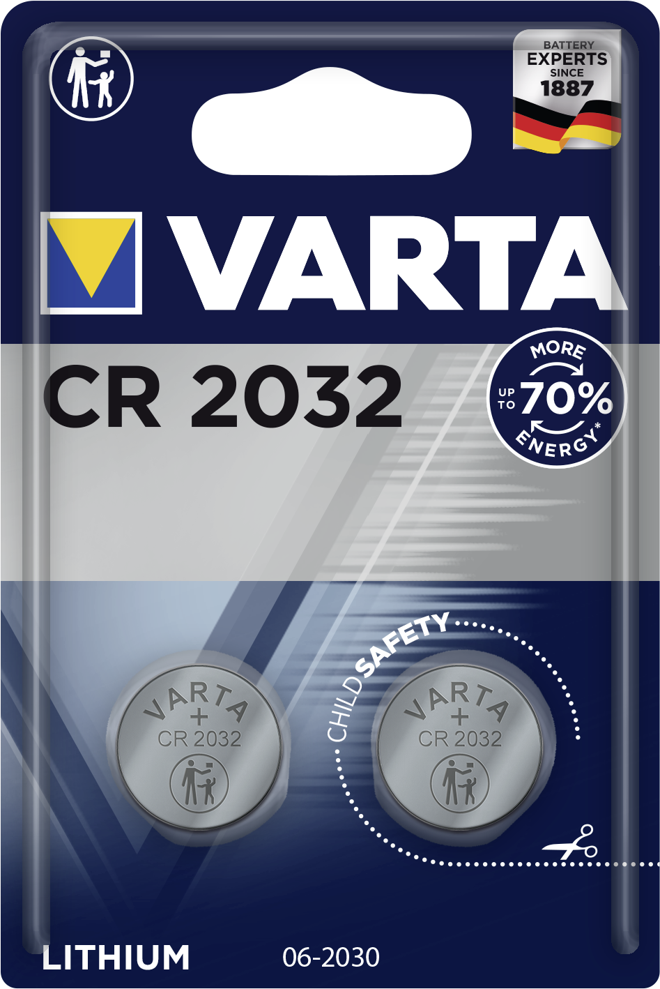 Lithium baterie CR2032 