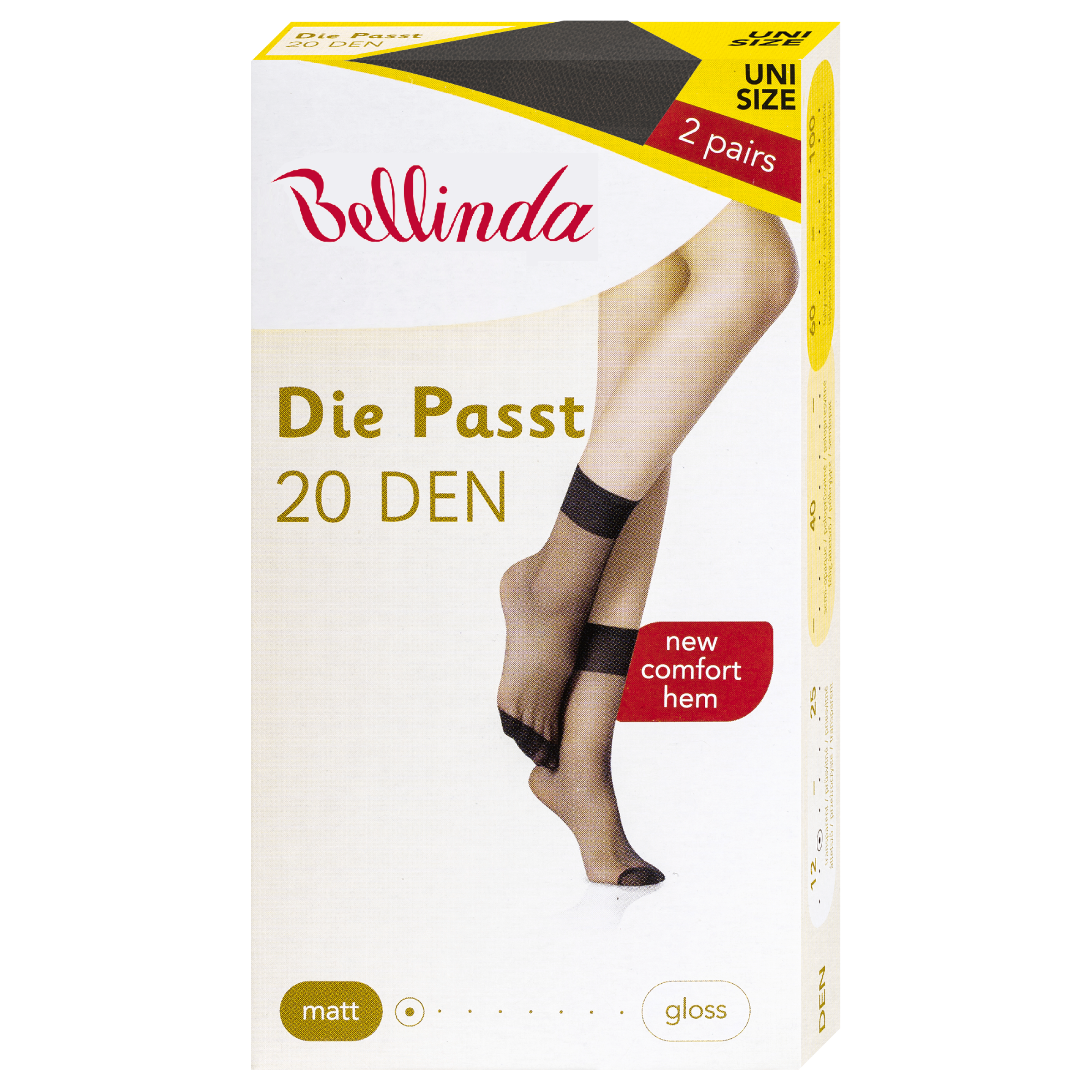 Ponožky Die Passt 20DEN černé 