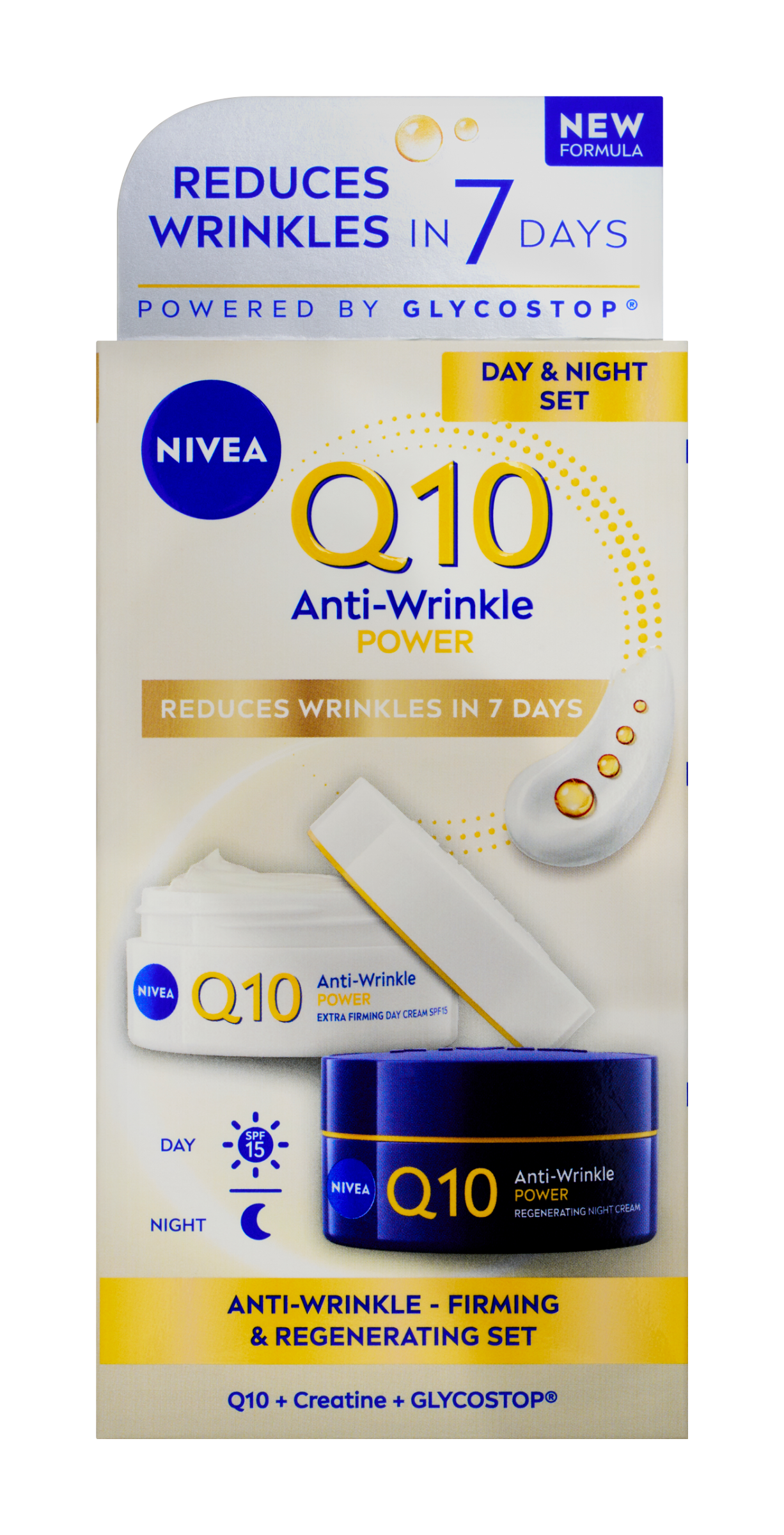 Zpevňující denní a noční krém proti vráskám Q10 Power 