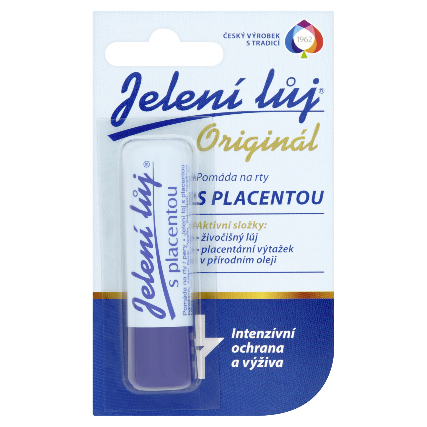 Pomáda na rty Jelení lůj Originál s placentou