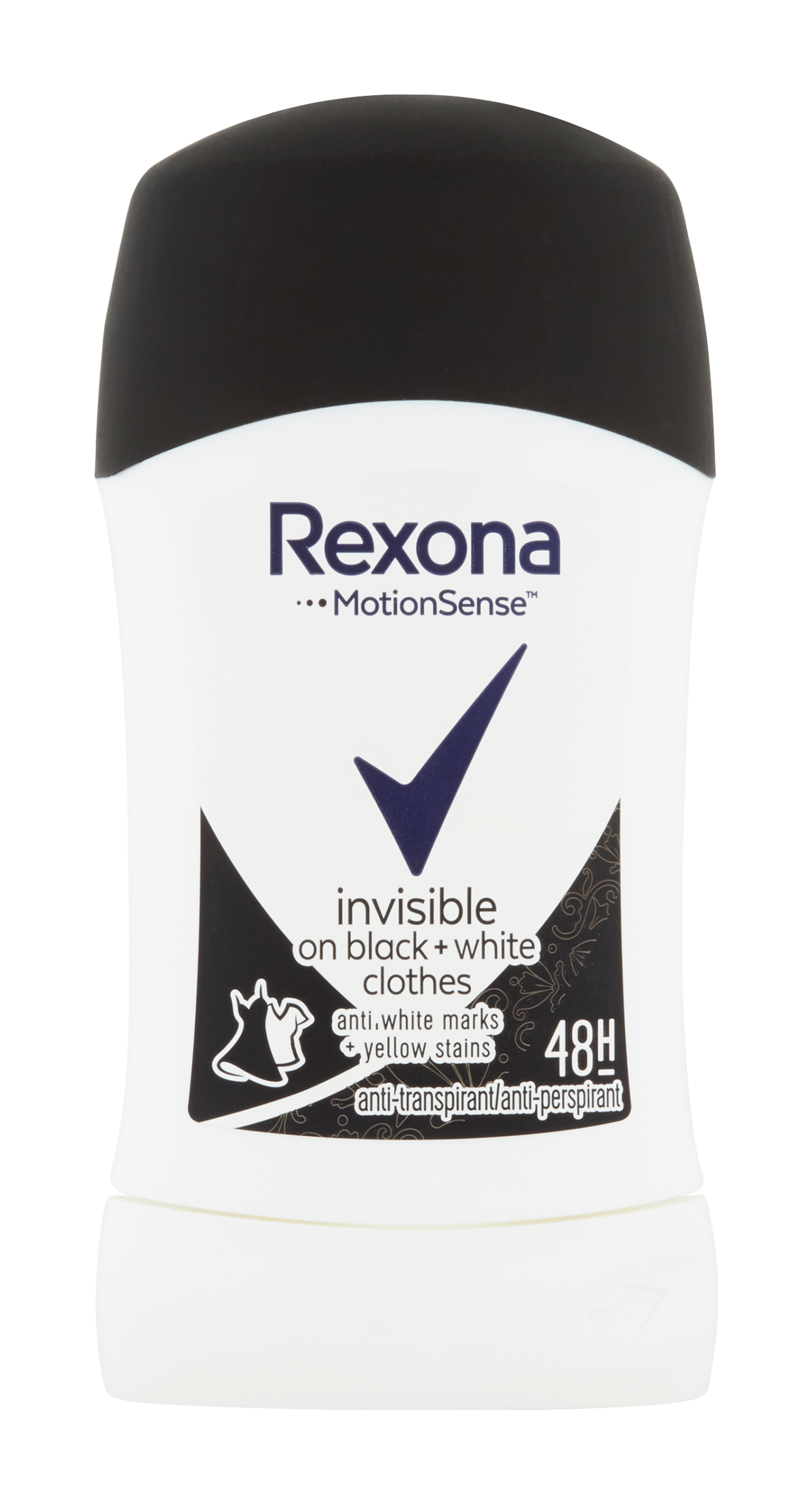 Rexona Antiperspirant tuhý pro ženy Invisible Black+White 40 ml