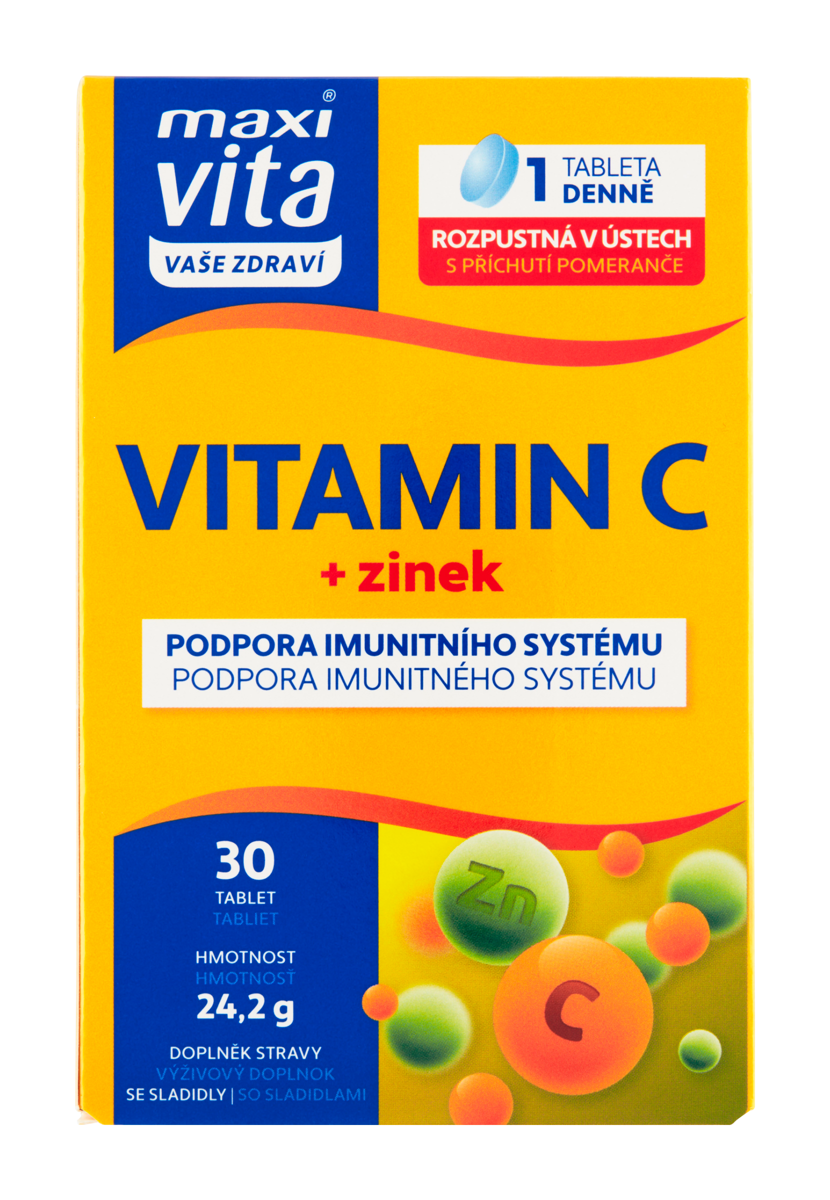 Vitamin C + zinek, doplněk stravy