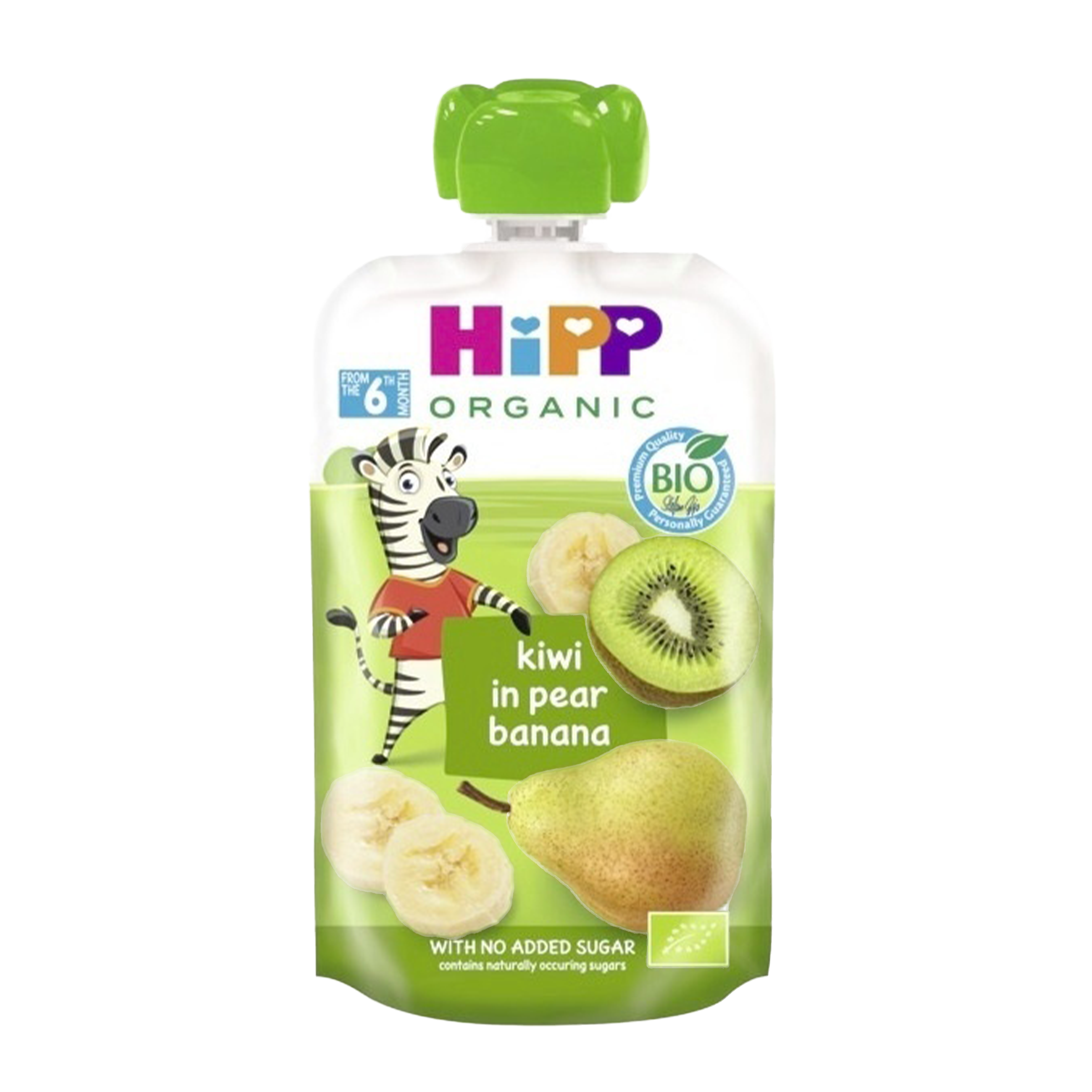 BIO ovocná kapsička HiPPis Hruška, banán a kiwi