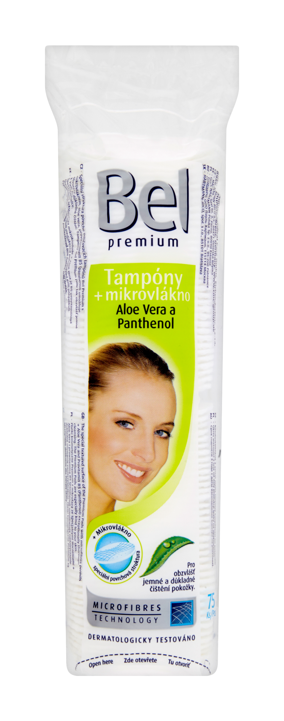 Tampóny + mikrovlákno aloe vera a panthenol Premium 