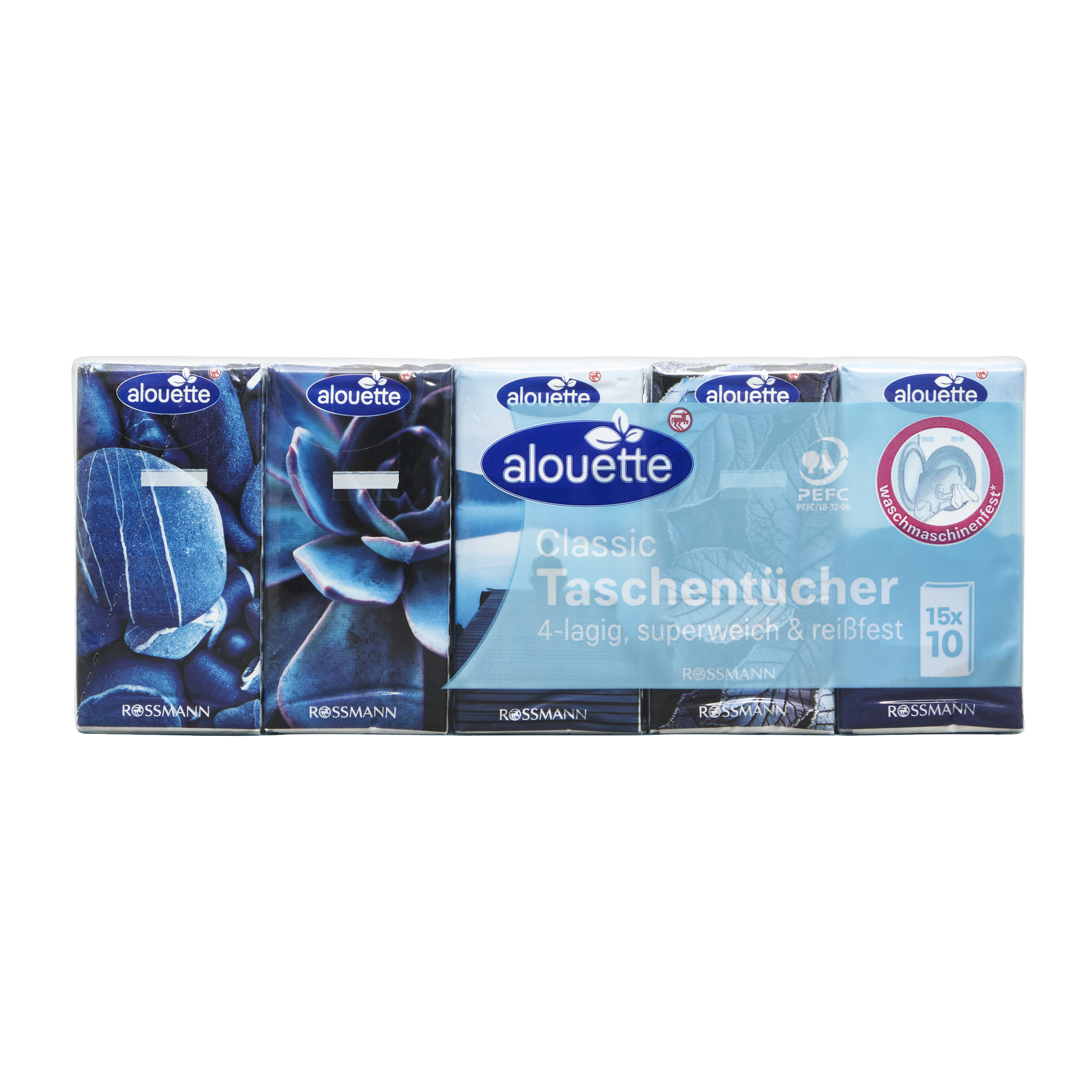 Papírové kapesníky 4vrstvé, různé druhy 15 x 10