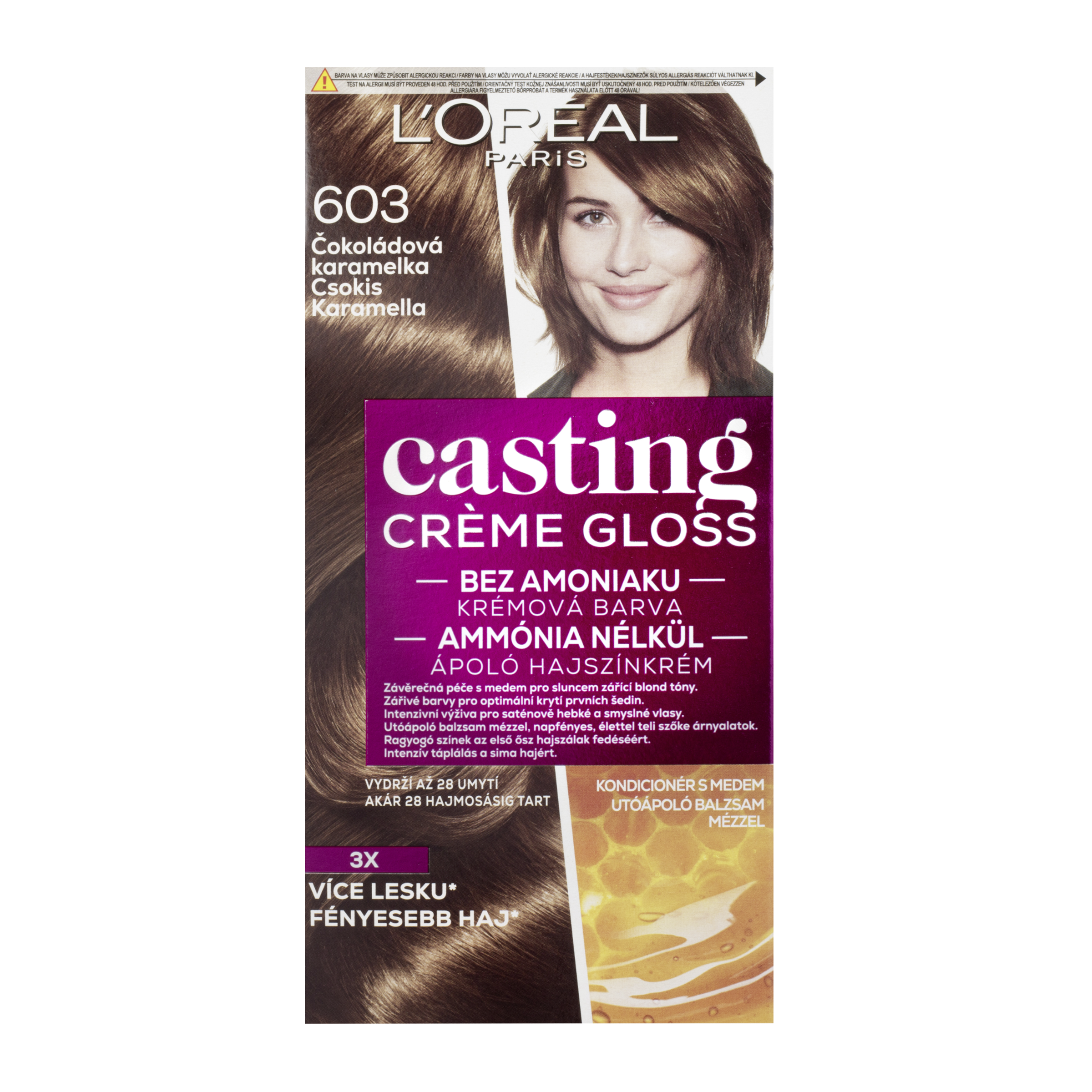 Barva Casting Creme Gloss 603 čokoládová karamelka