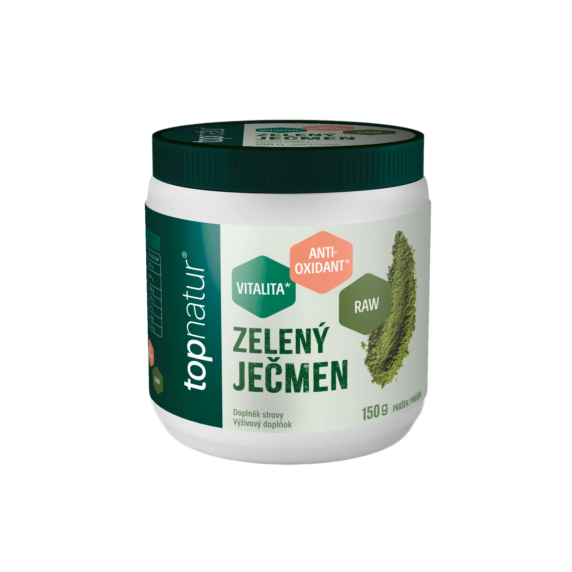 Topnatur Zelený ječmen prášek, doplněk stravy 150 g