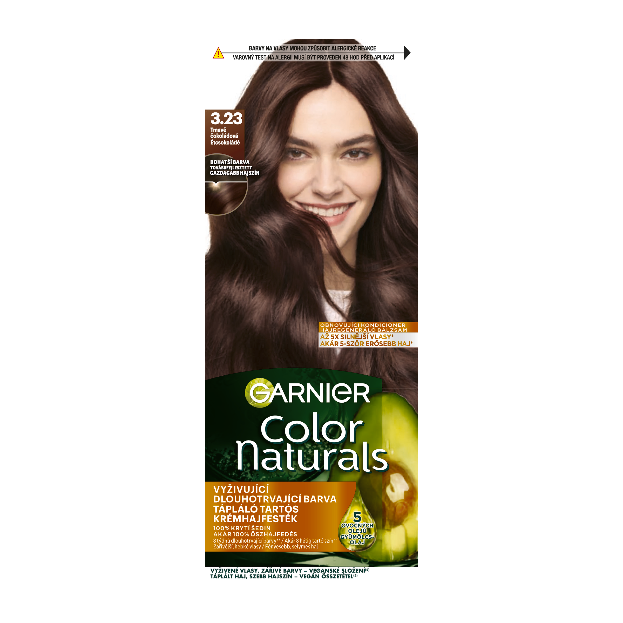 Barva na vlasy Color Naturals 3.23 tmavě čokoládová