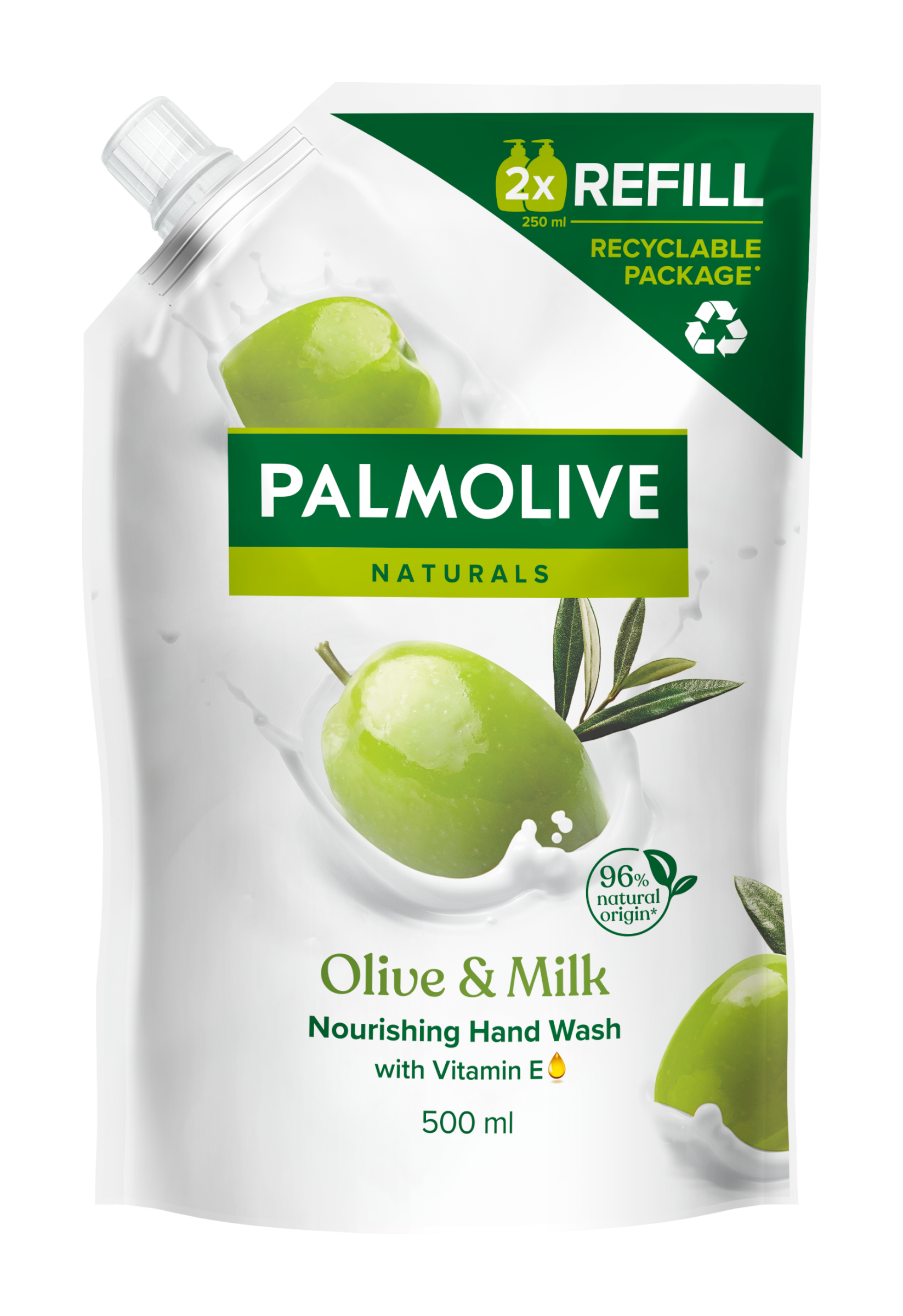 Tekuté mýdlo Naturals Milk & Olive náhradní náplň 