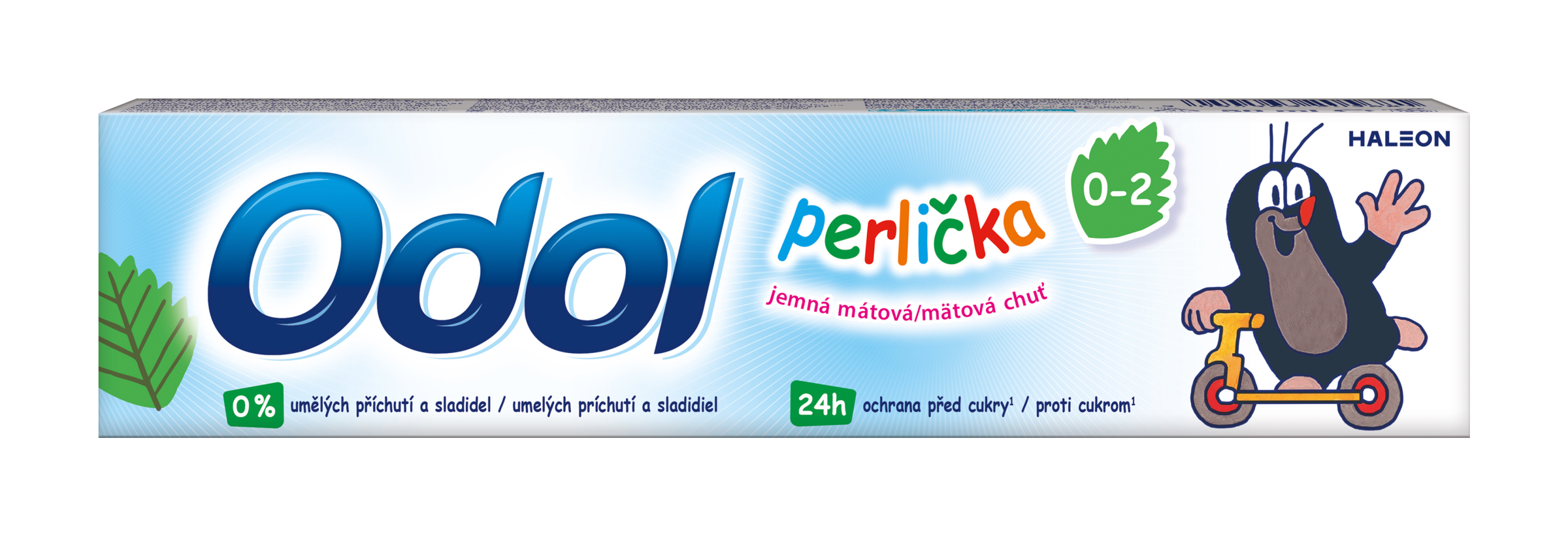 Zubní pasta s fluoridem pro děti Perlička, 0-2 roky