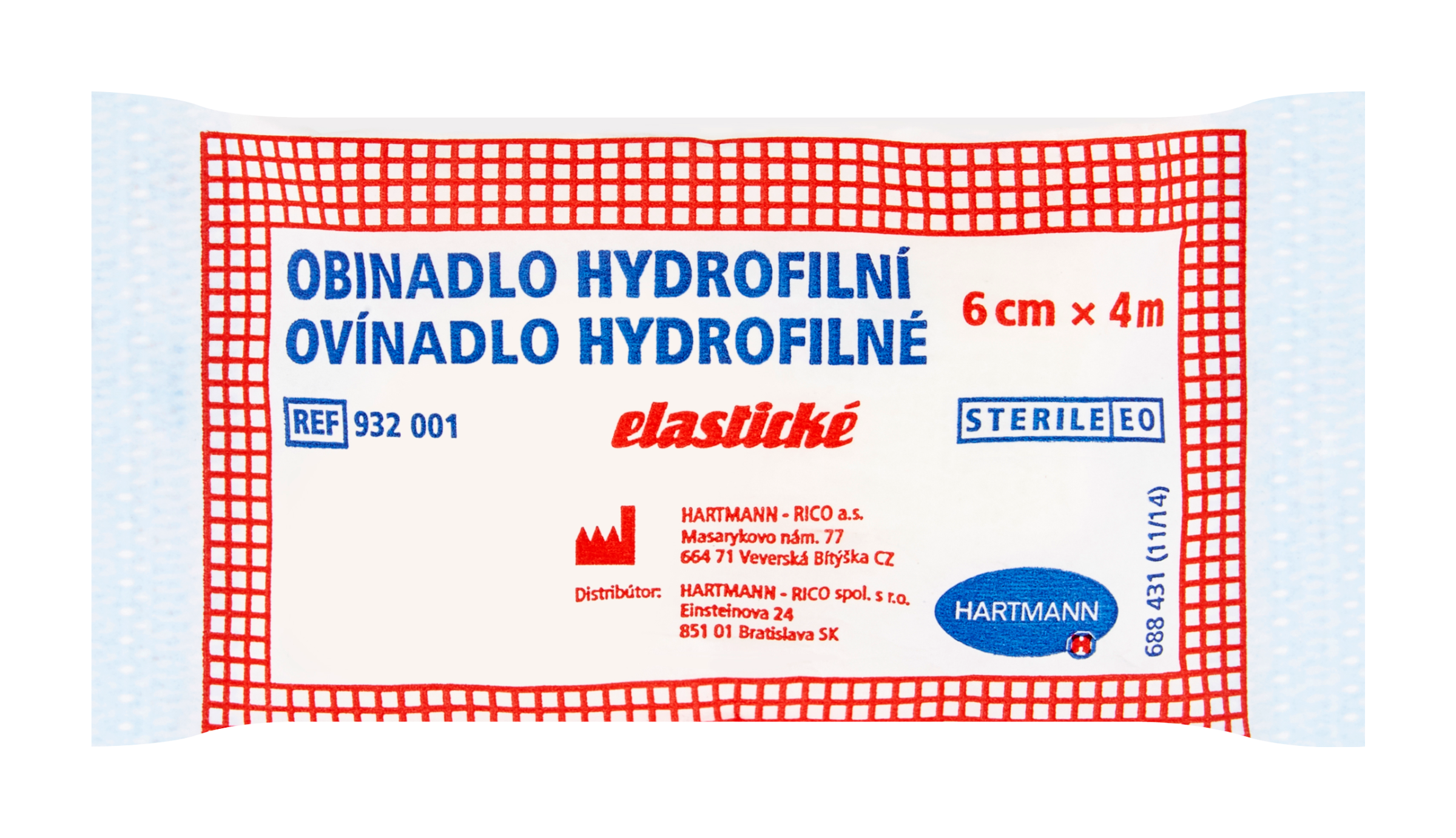 Obinadlo hydrofilní elastické 6 cm x 4 m