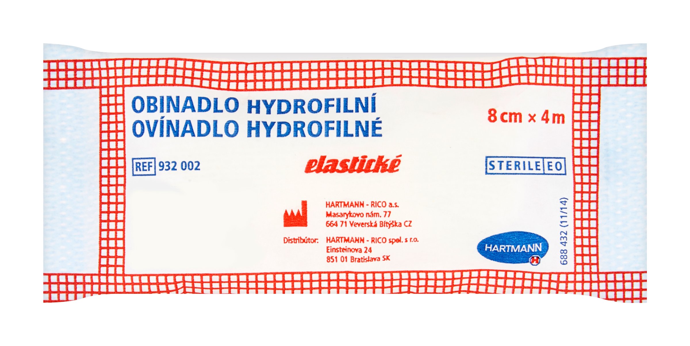 Obinadlo hydrofilní elastické 8 cm x 4 m