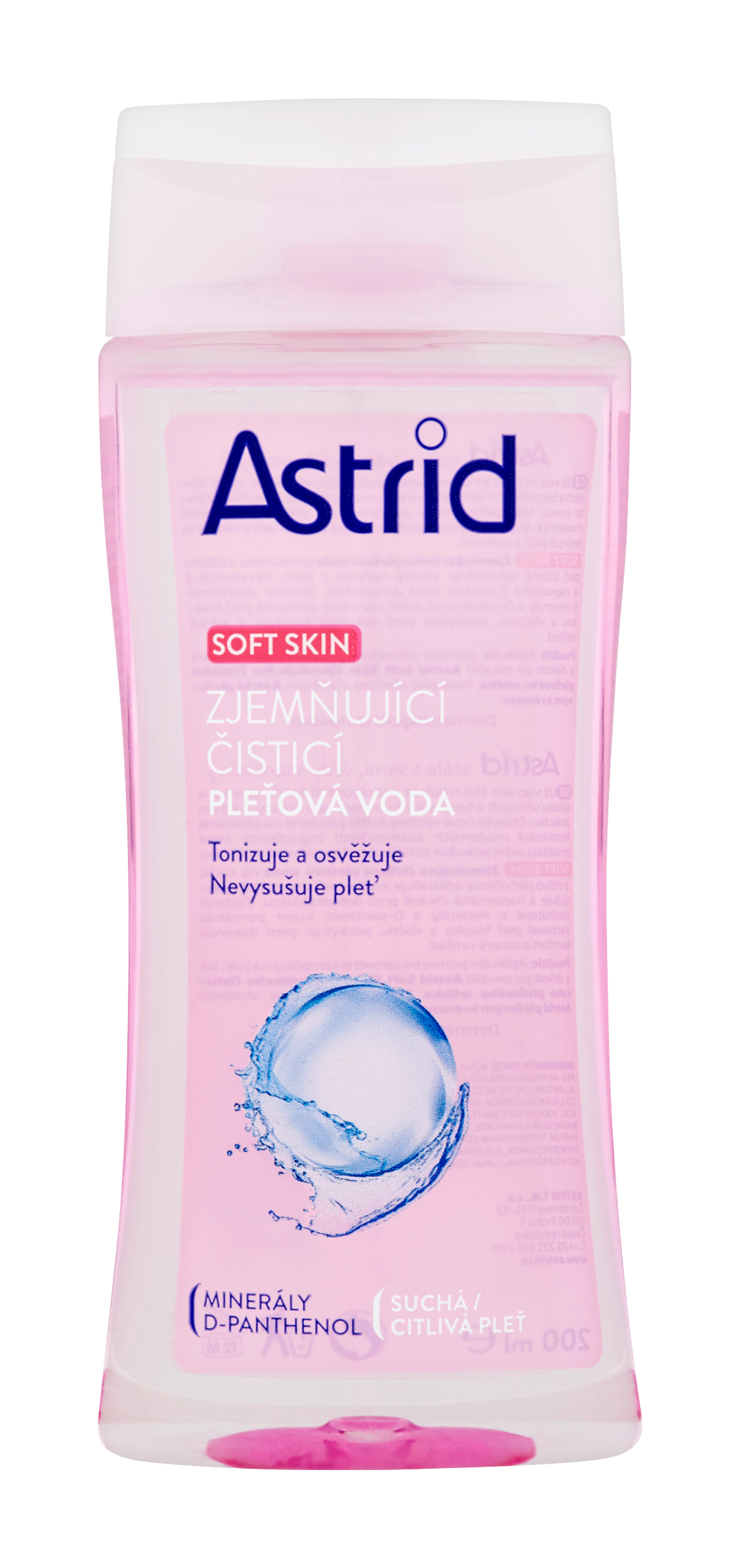 Astrid Zjemňující čisticí pleťová voda Aqua Biotic 200 ml