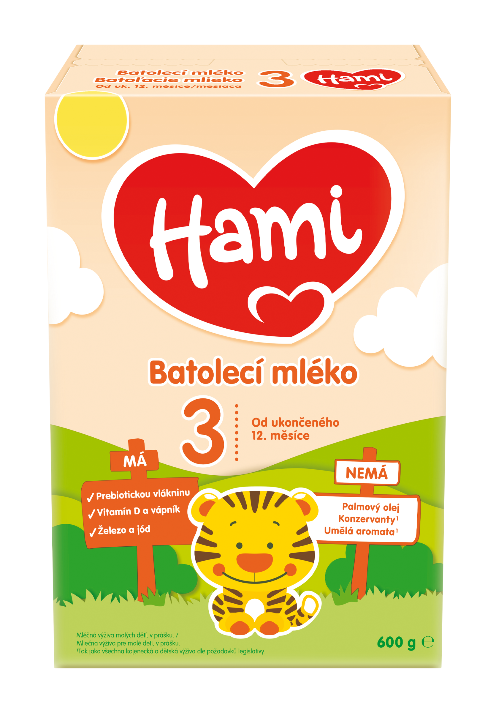 Hami Batolecí mléko 3, 12m+ 600 g