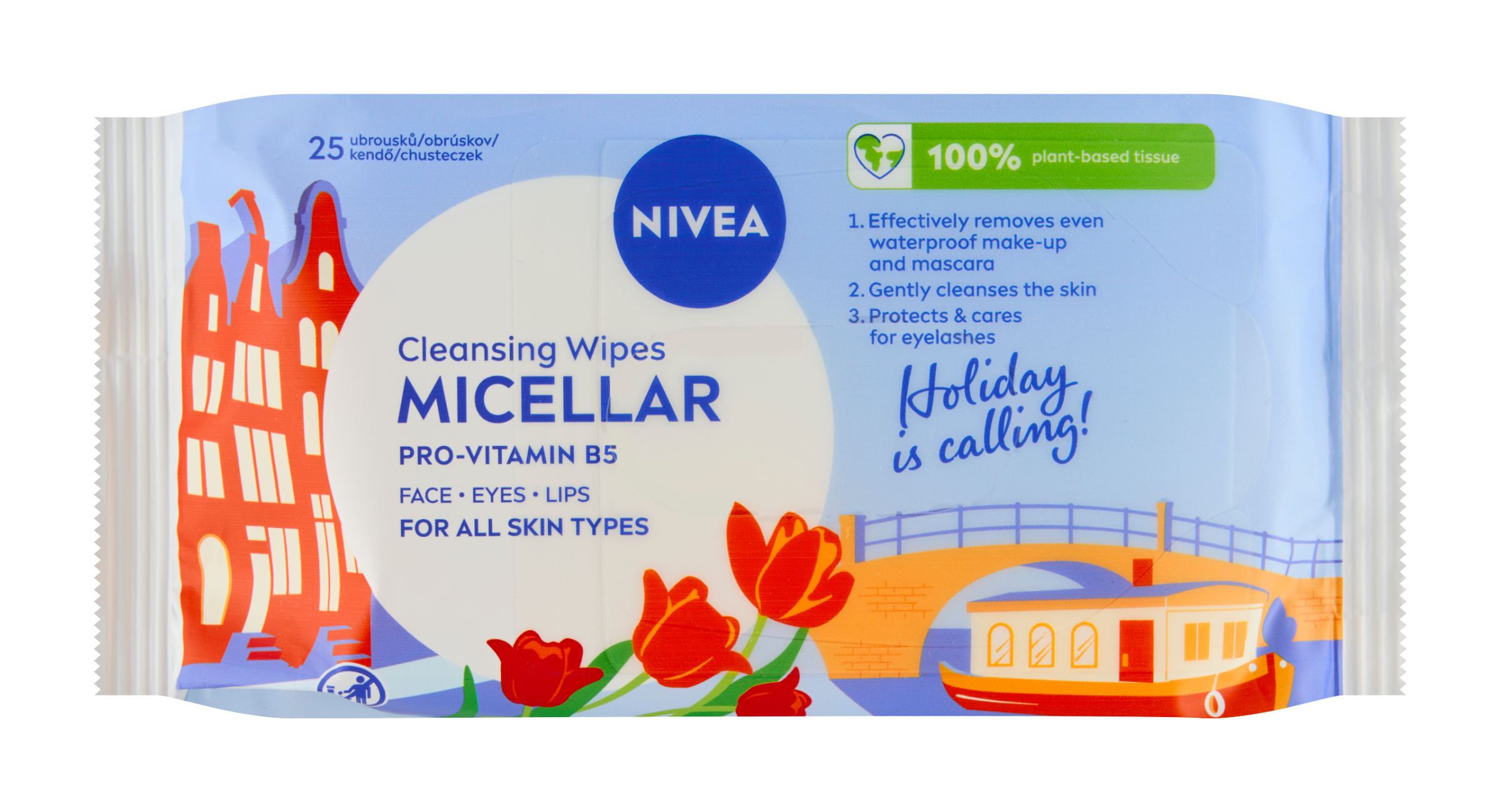 Micelární čisticí pleťové ubrousky 3v1 Micellar Biodegradable