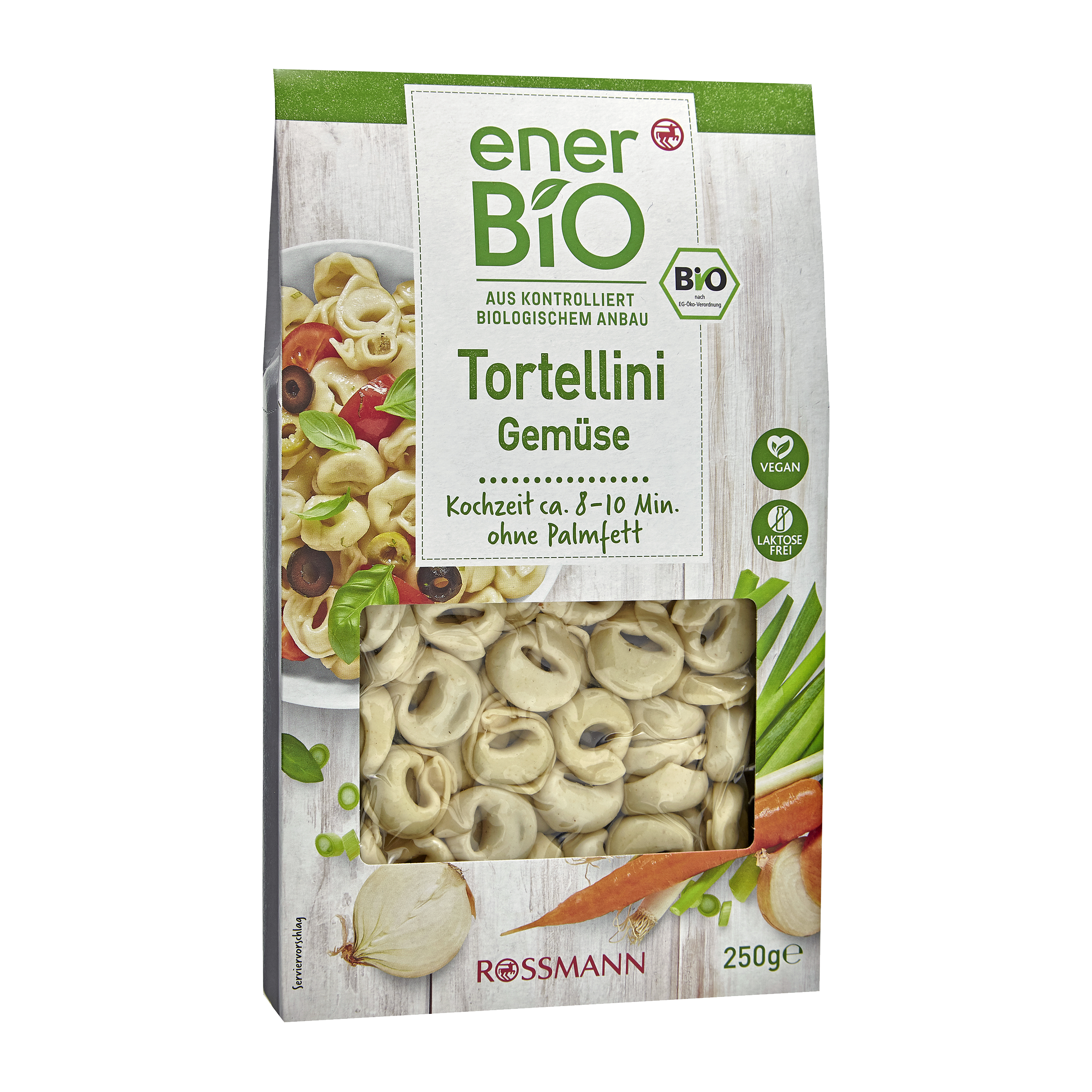 BIO tortelliny plněné zeleninou