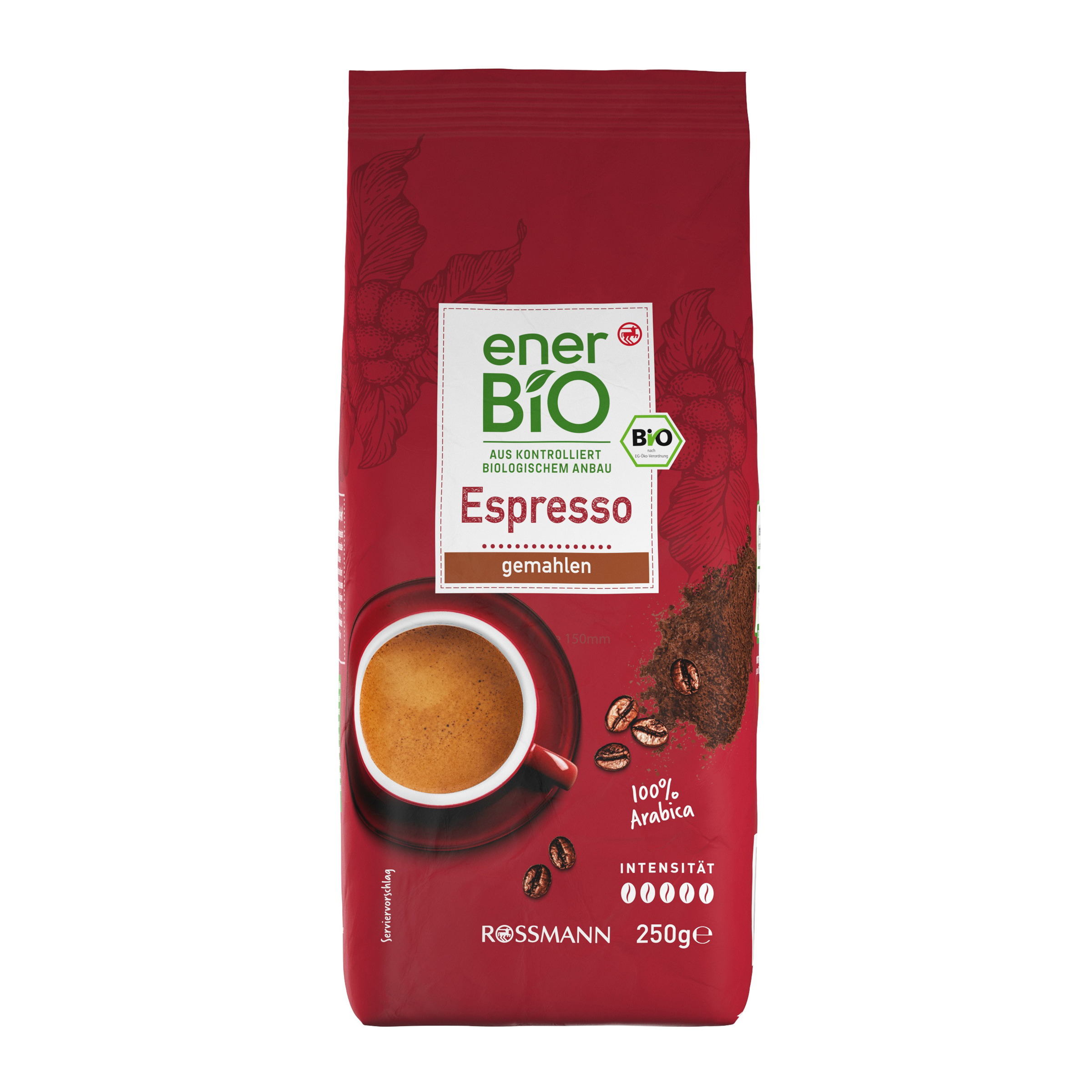 BIO pražená mletá káva Espresso