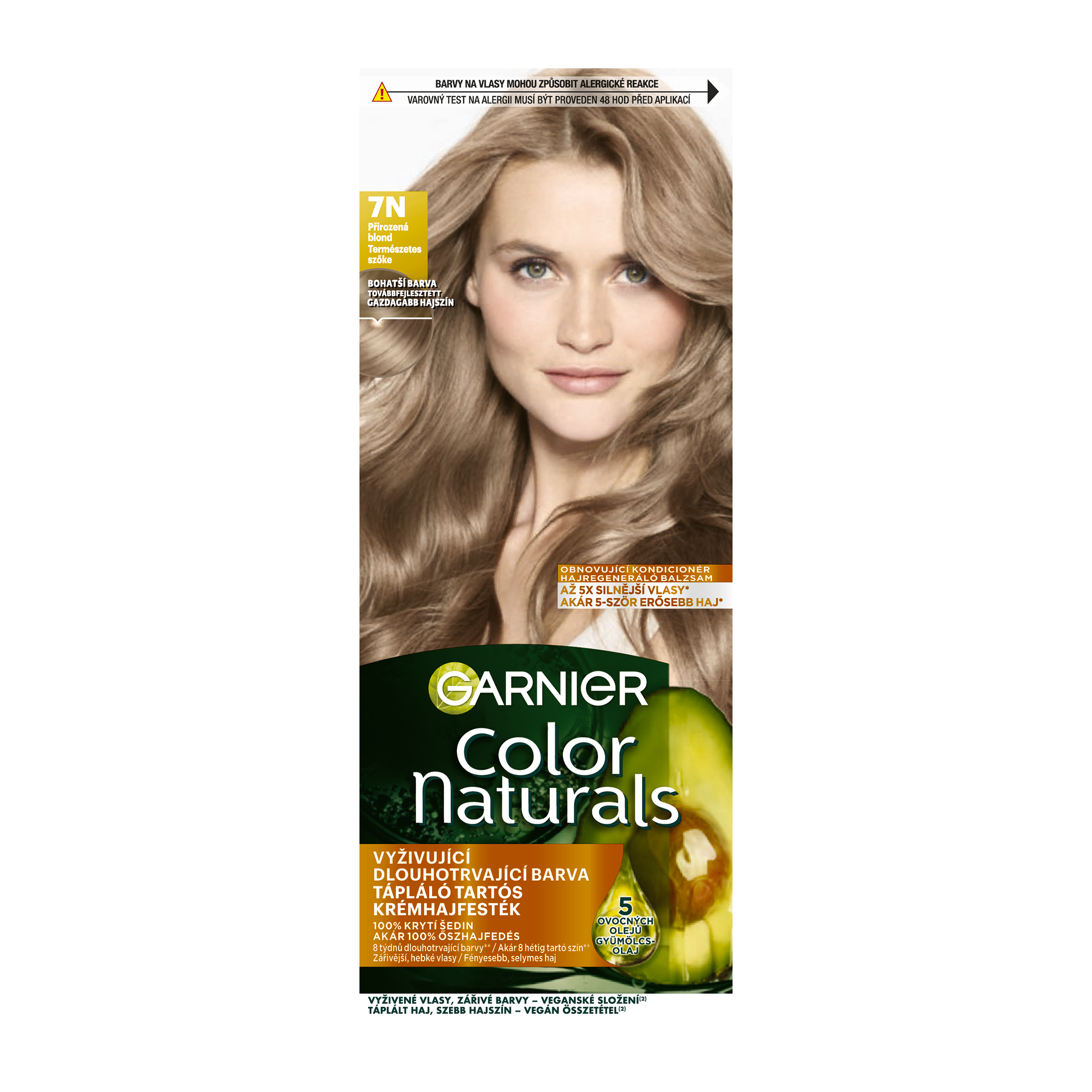 Barva na vlasy Color Naturals 7N přirozená blond