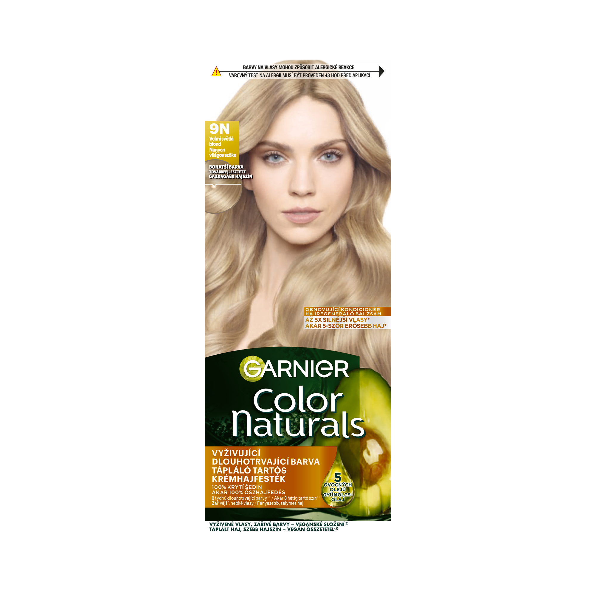 Barva na vlasy Color Naturals 9N velmi světlá blond