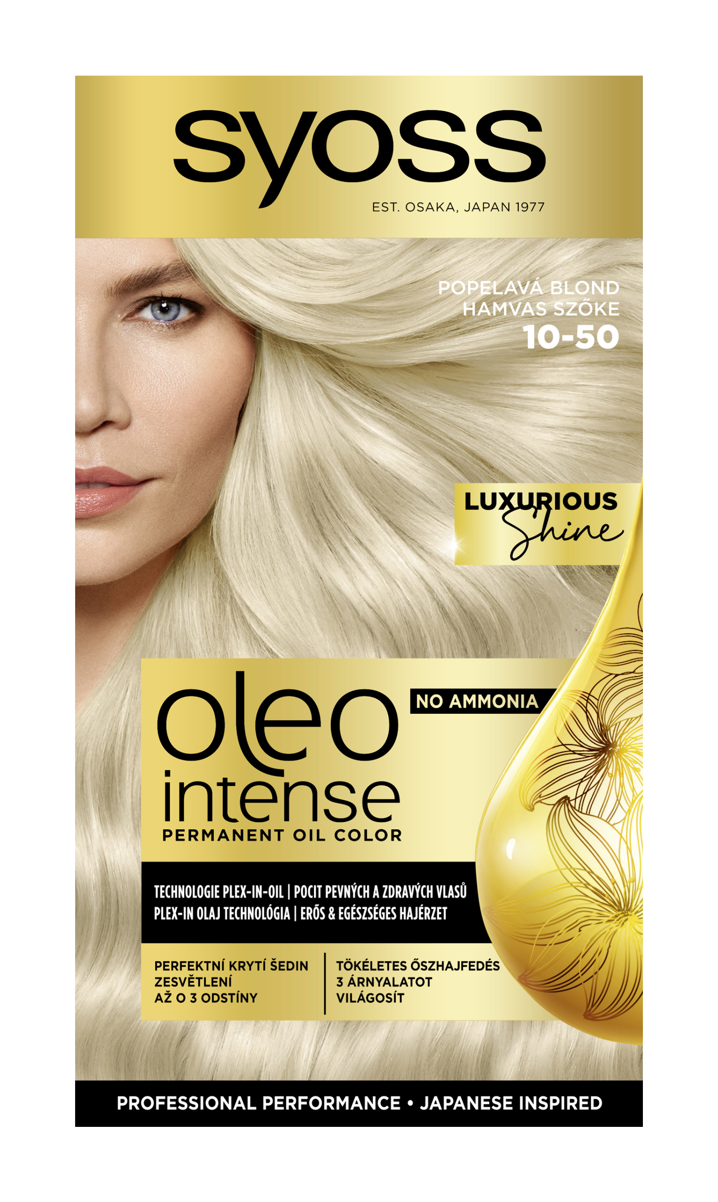 Barva na vlasy Oleo Intense 10-50 popelavá blond