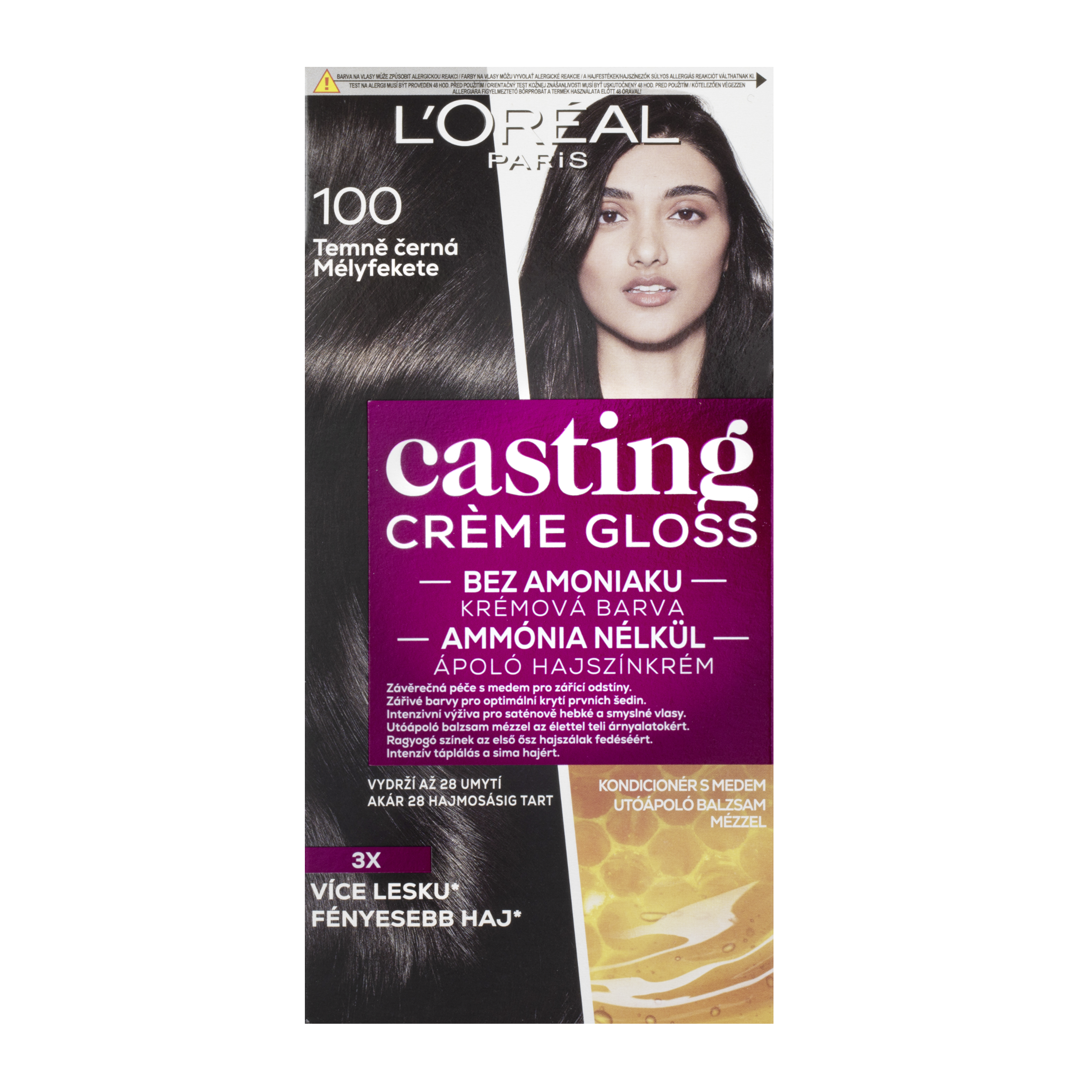 Barva na vlasy Casting Creme Gloss 100 Temně černá