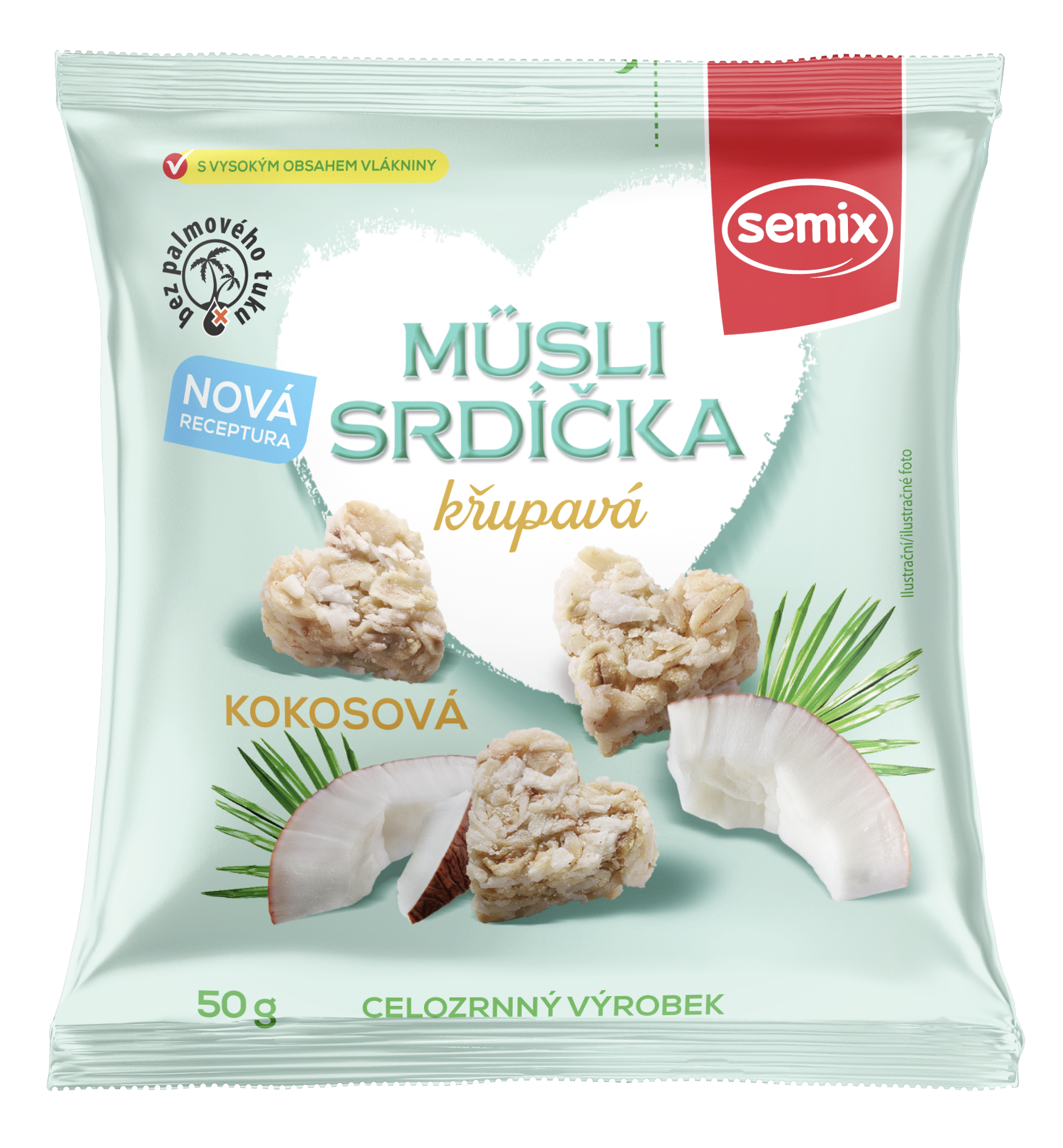 Müsli srdíčka křupavá kokosová