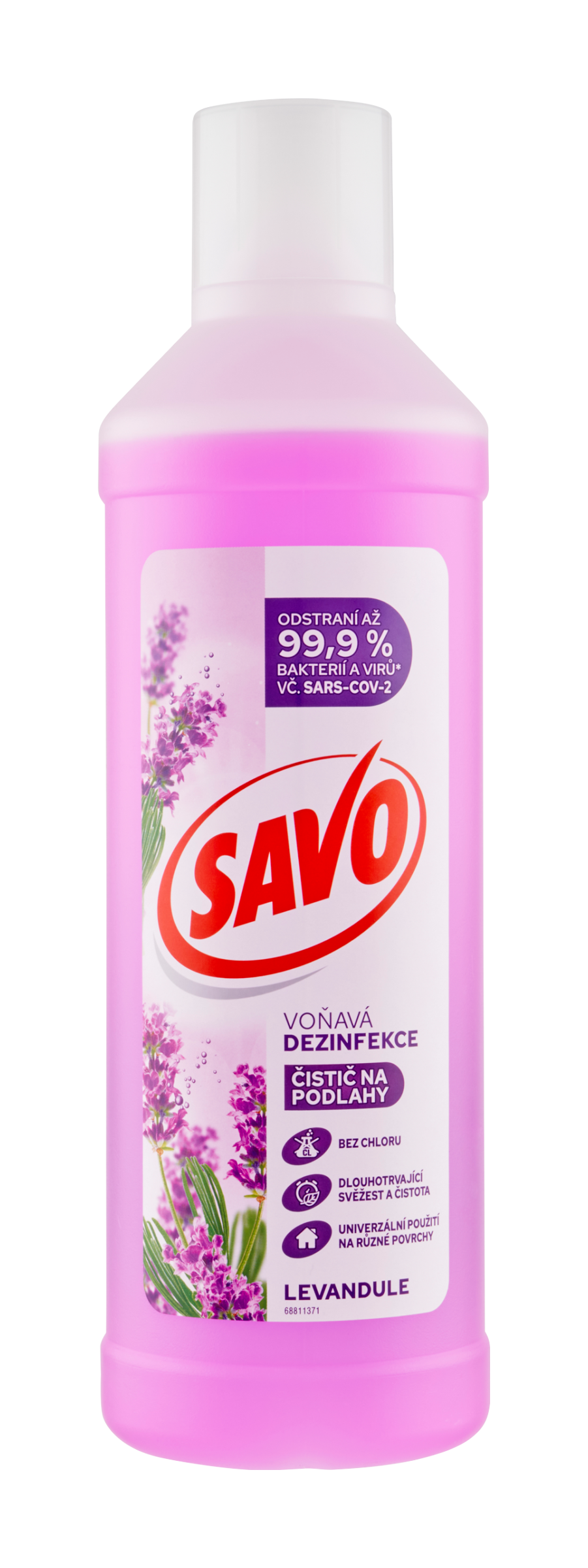 Savo Čistič na podlahy bez chloru s vůní levandule 1000 ml