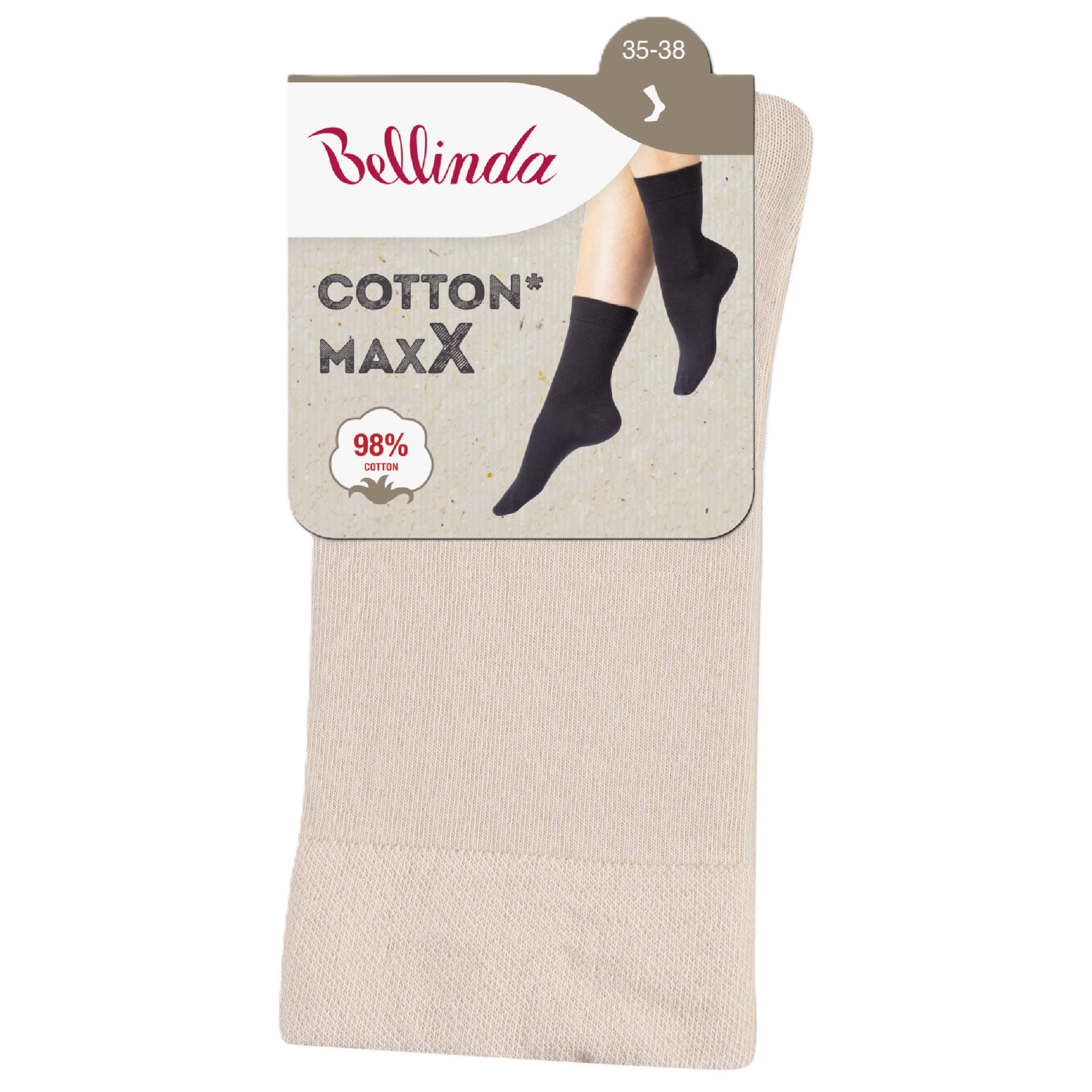 Bellinda Dámské ponožky Cotton Maxx, béžové 35/38