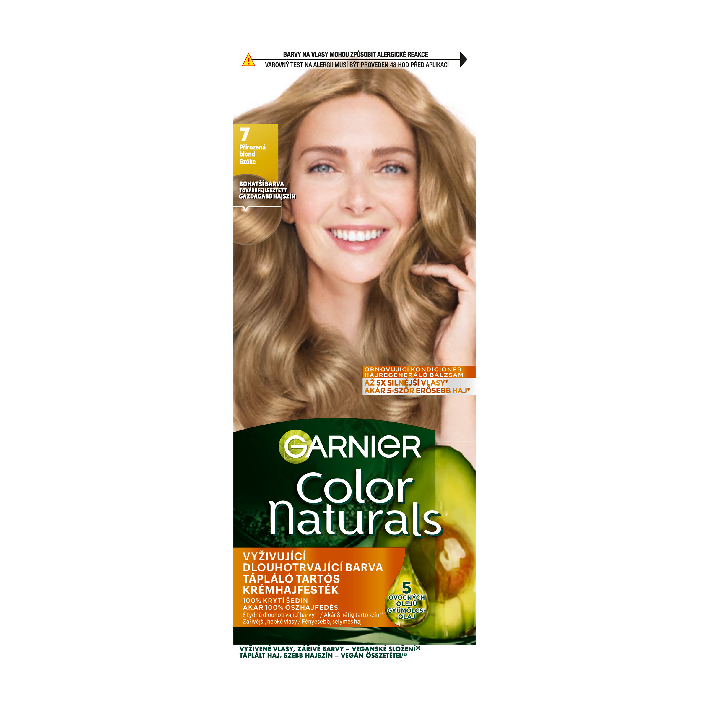 Barva na vlasy Color Naturals 7 přirozená blond