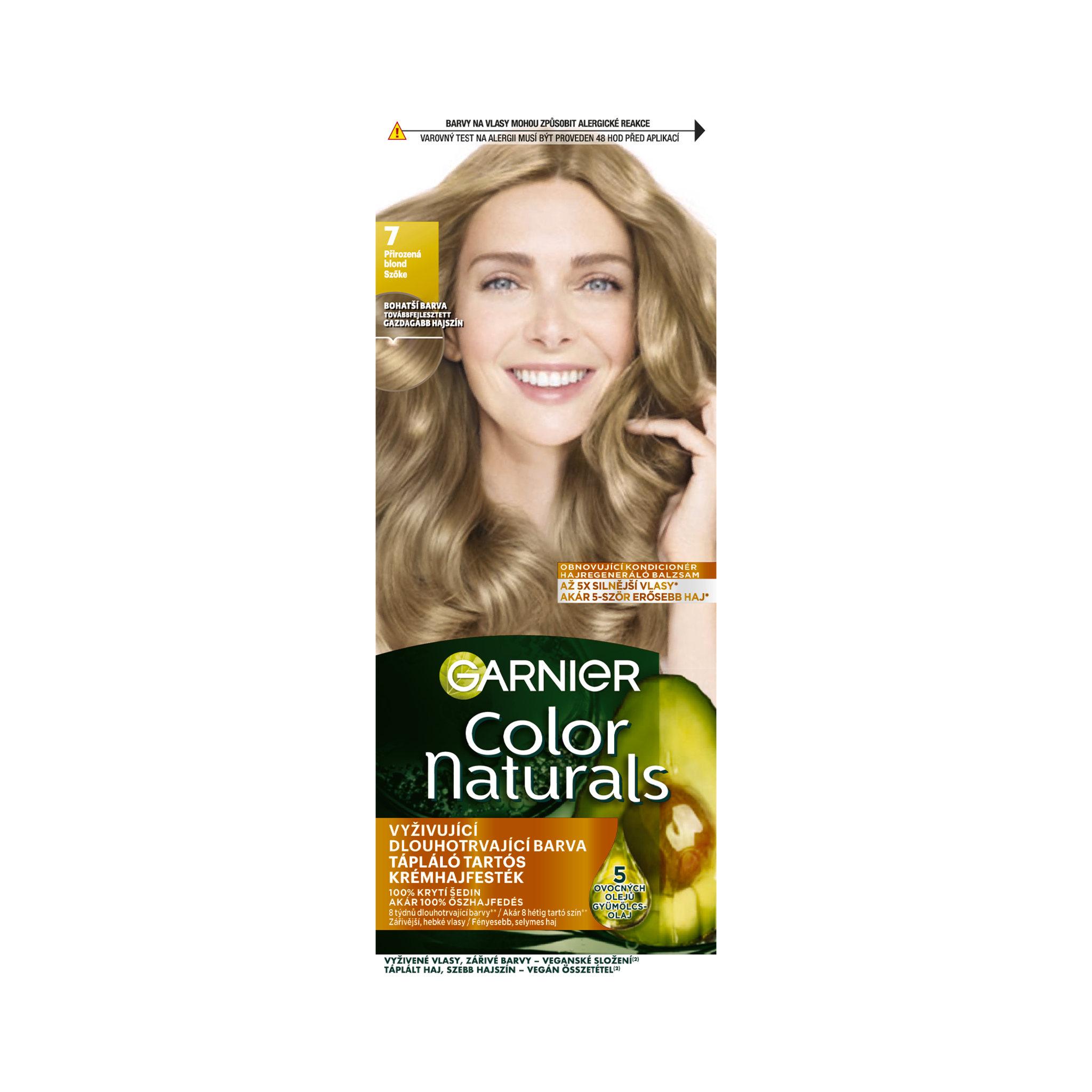 Barva na vlasy Color Naturals 7 přirozená blond