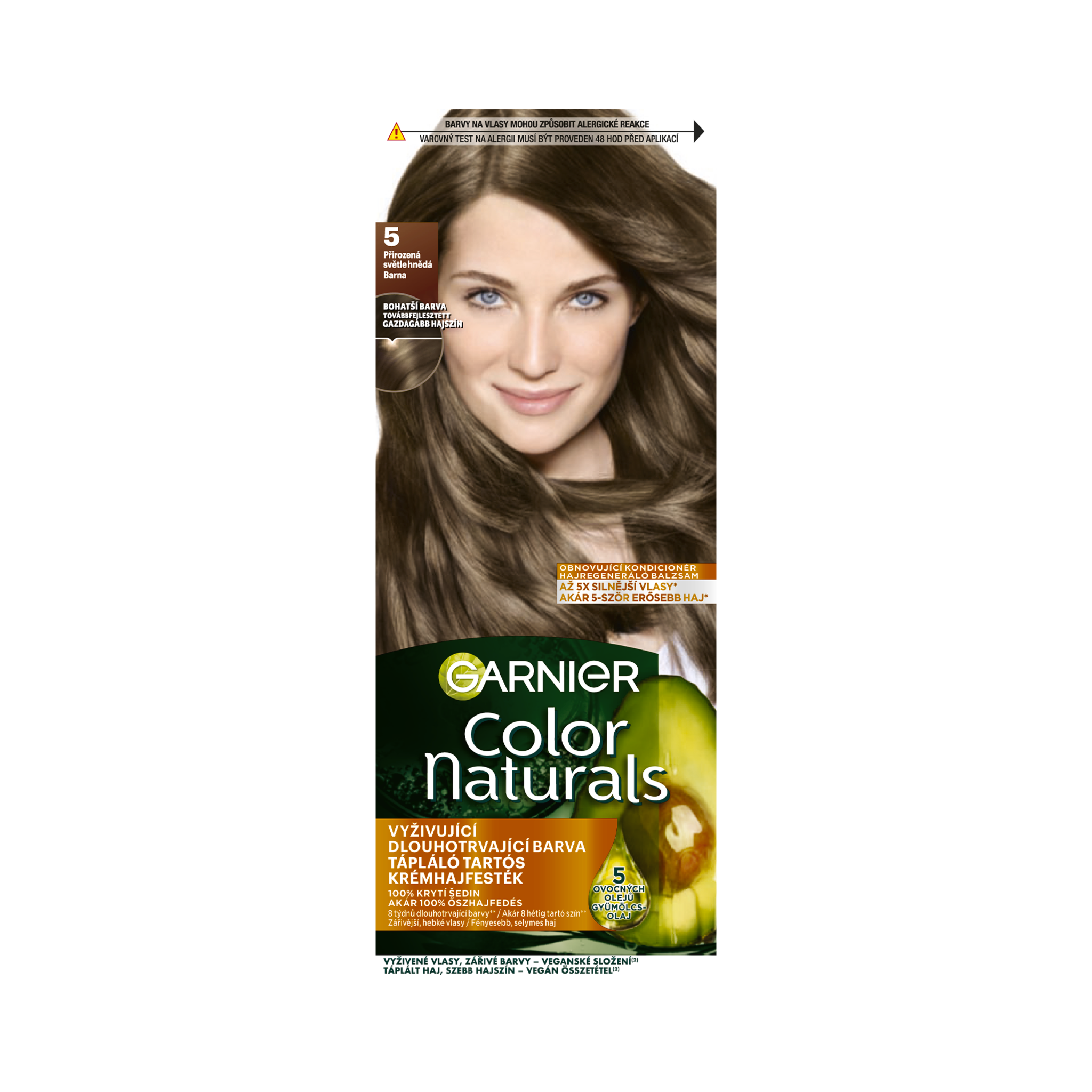 Barva na vlasy Color Naturals 5 přirozená světle hnědá