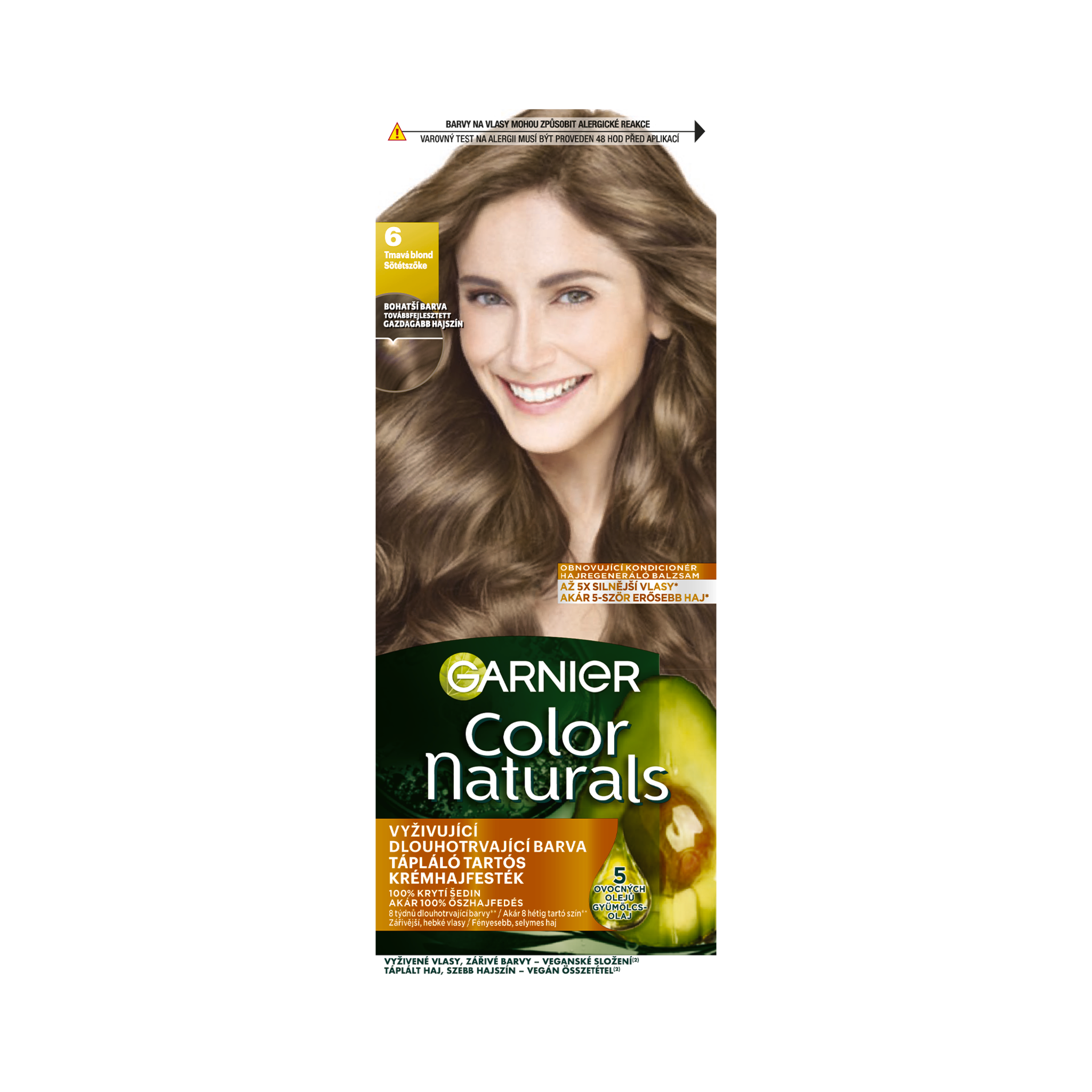 Barva na vlasy Color Naturals 6 tmavá blond
