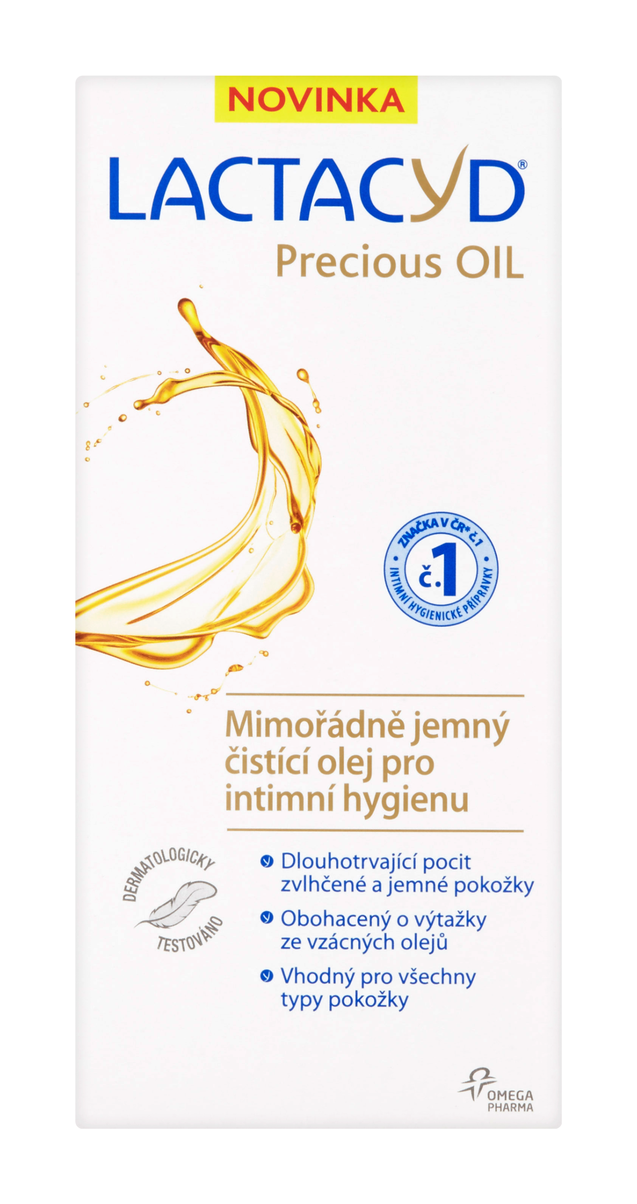 Jemný čistící olej pro intimní hygienu Precious Oil 