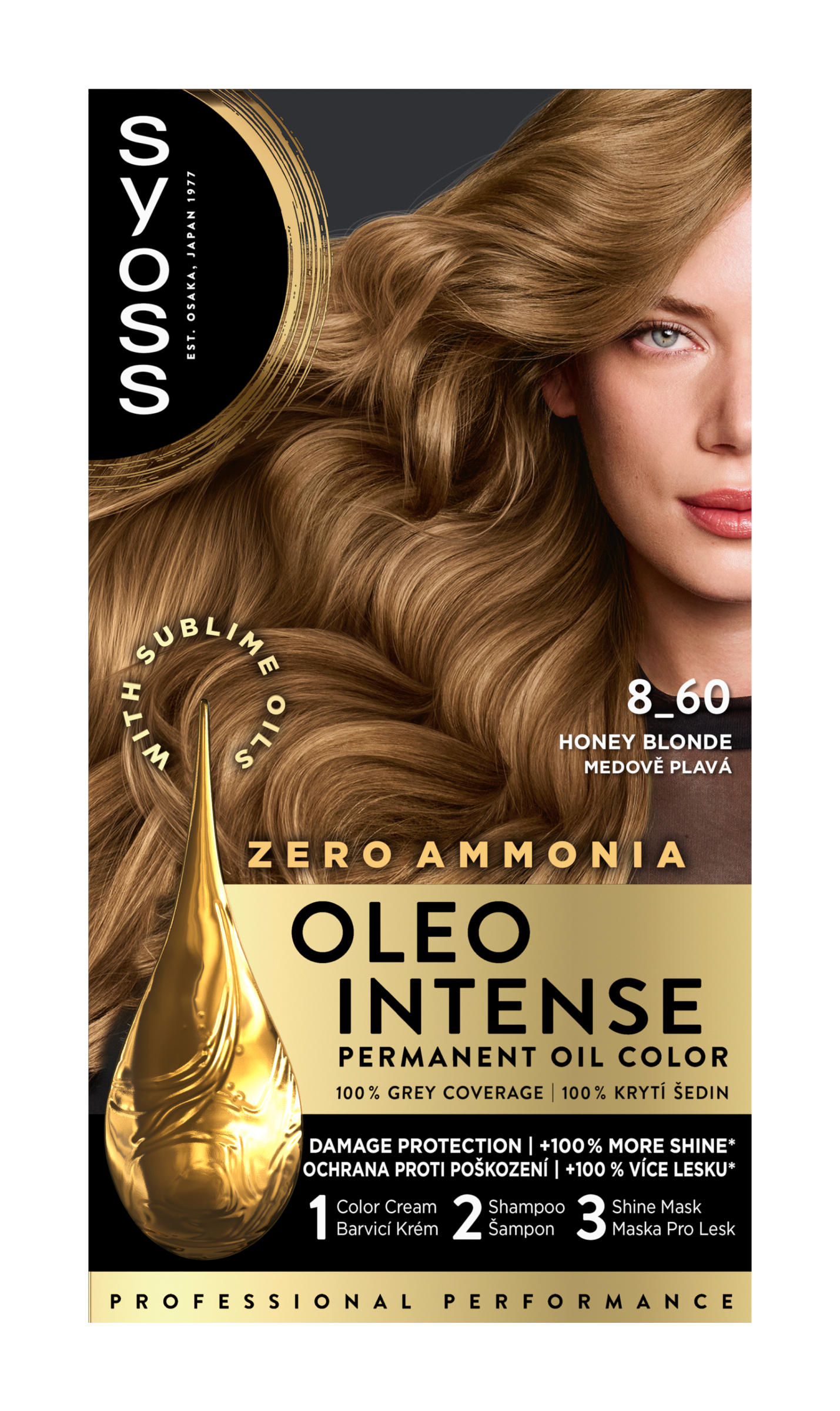 Barva na vlasy Oleo Intense 8-60 medově plavá