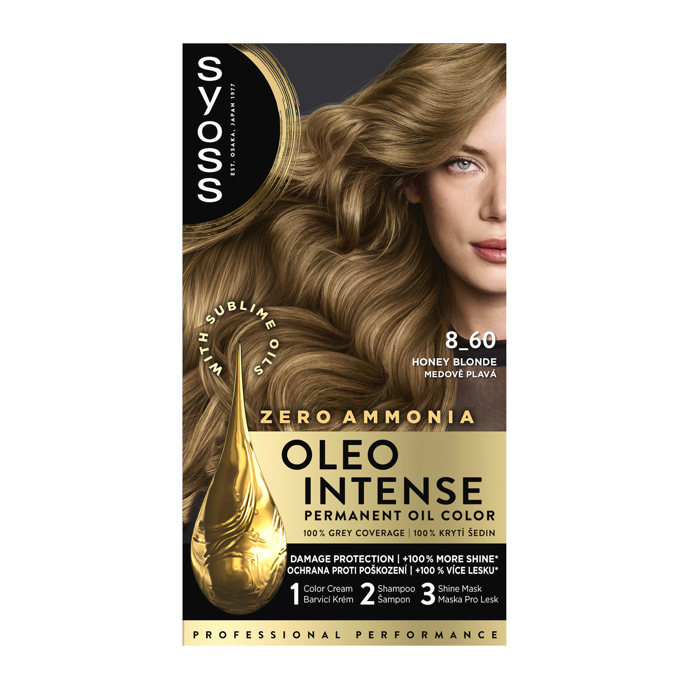 Barva na vlasy Oleo Intense 8-60 medově plavá